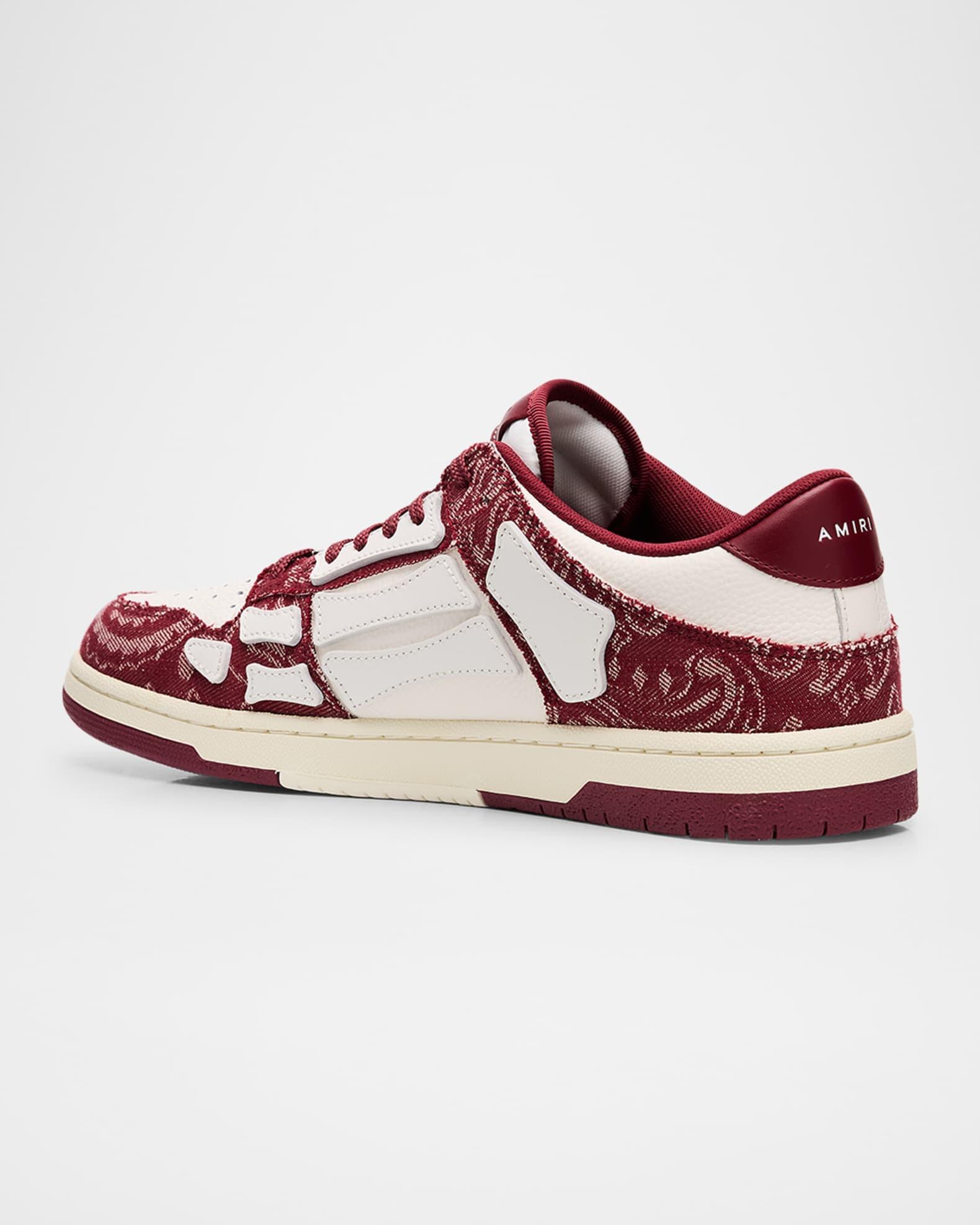 Men's Bandana Jacquard Skel Low-Top Sneakers Product Image