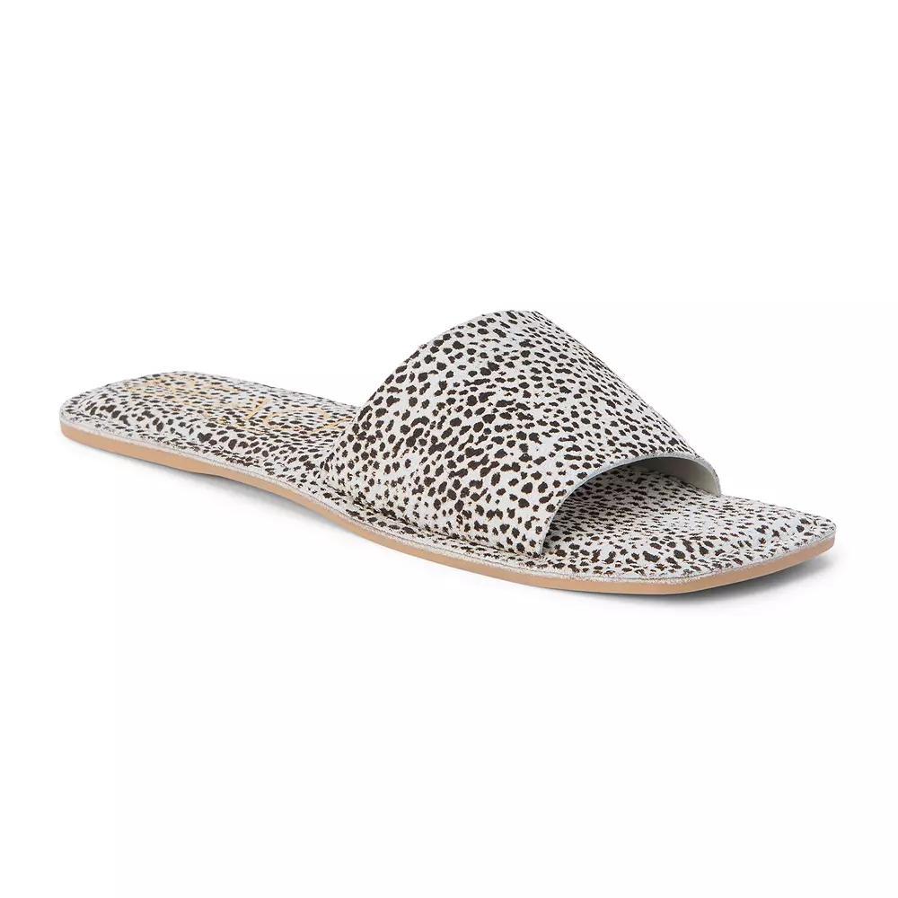 Beach by Matisse Bali Slide Women's Sandals, Size: 5, Black White Spot Product Image
