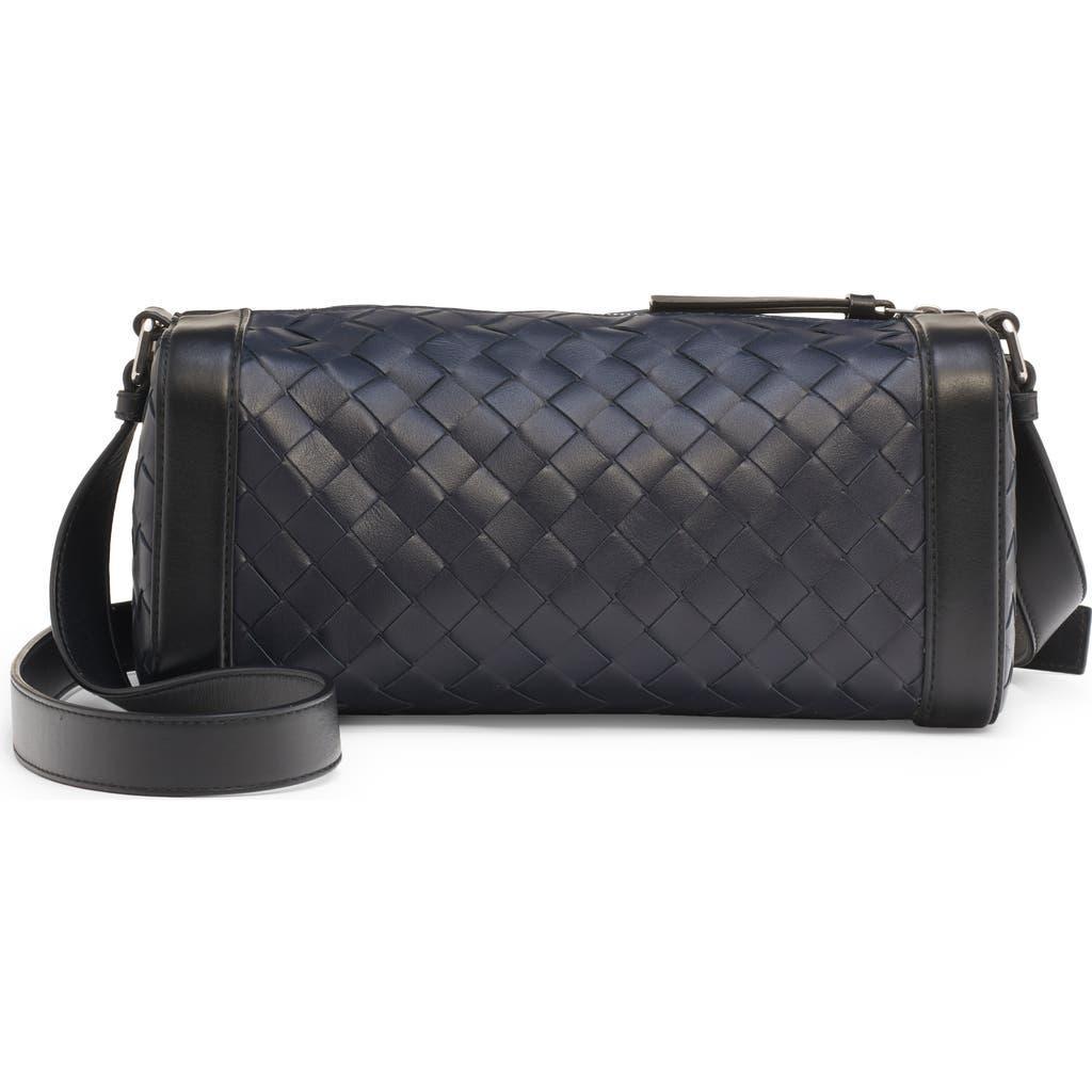 BOTTEGA VENETA Classic Intrecciato Rectangular Crossbody Bag In Black Product Image