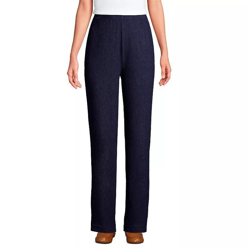 Womens Lands End Sport Knit High Waist Pants Product Image