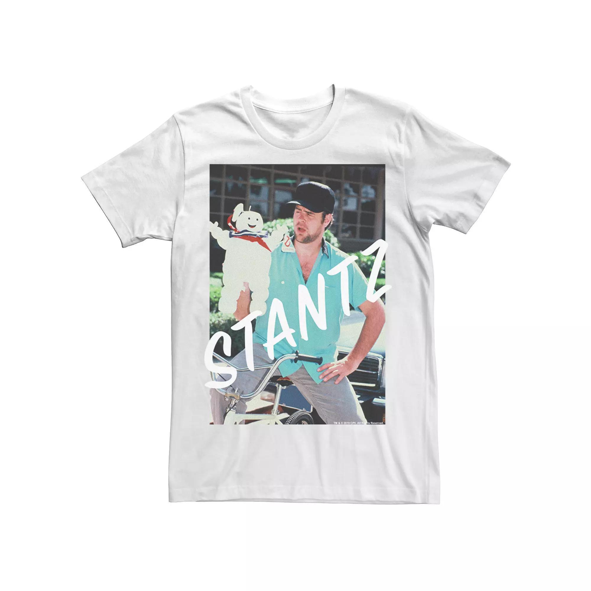 Mens Ghostbusters Stantz On Bike Photo Graphic Tee Product Image