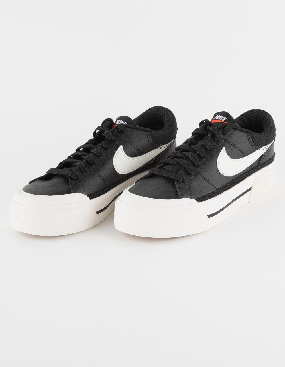NIKE Court Legacy Lift Womens Shoes - BLK/WHT Product Image