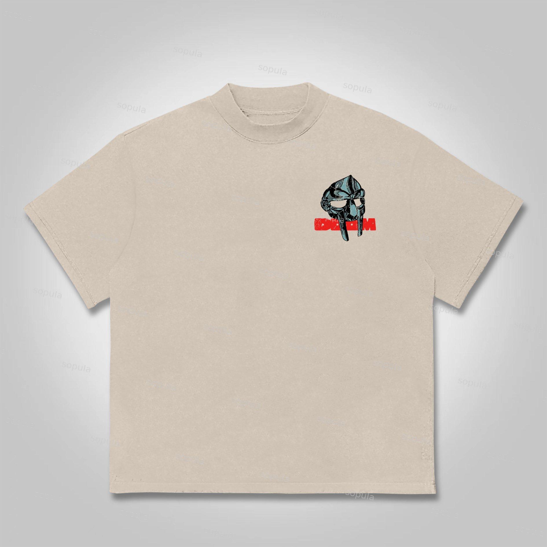 Sopula Vintage The Illest Villain Mf Doom Graphic Print Cotton T-Shirt Product Image
