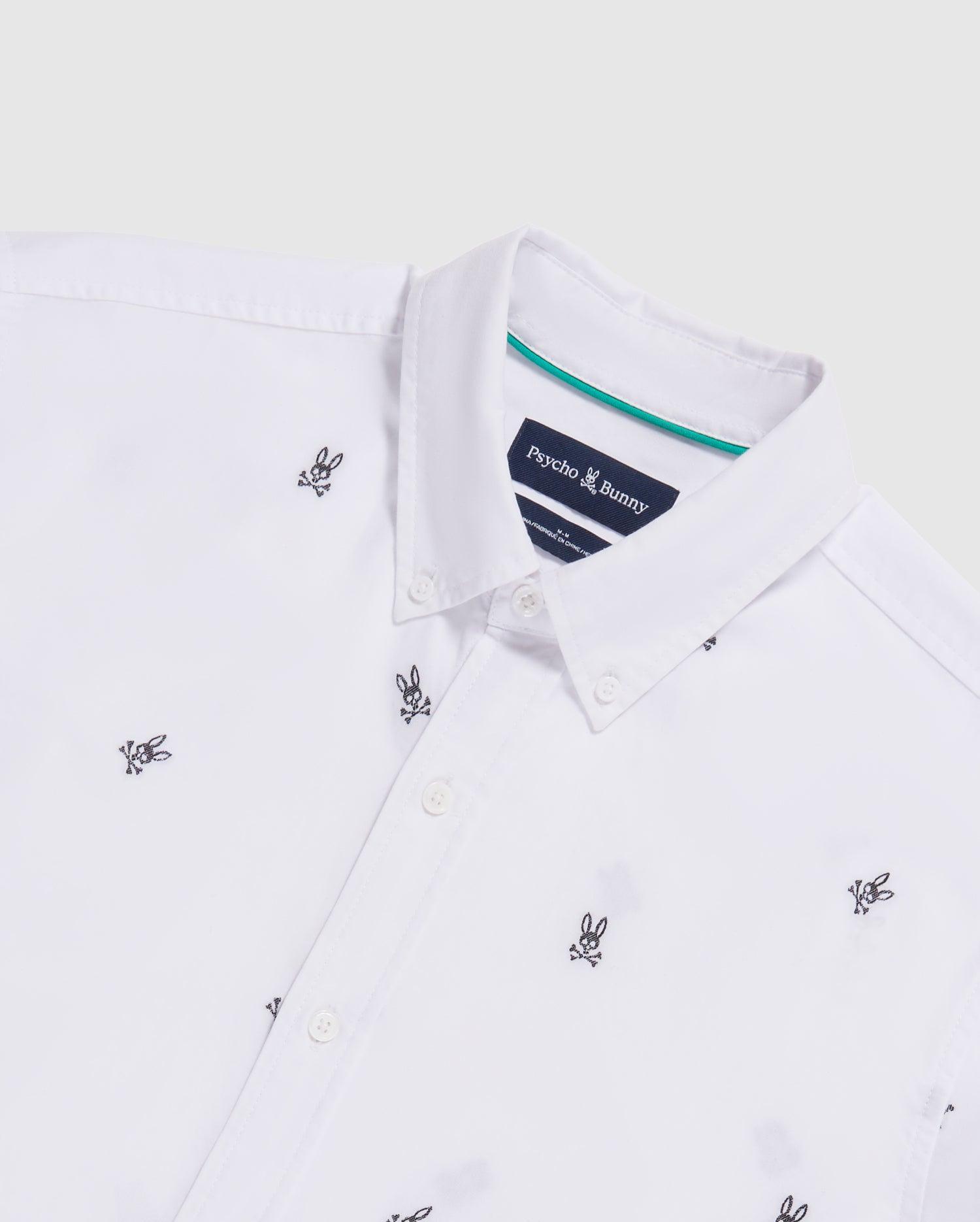 MENS SENECA OXFORD ALL OVER EMBROIDERED LONG SLEEVE SHIRT - B6C458Z1SH Male Product Image