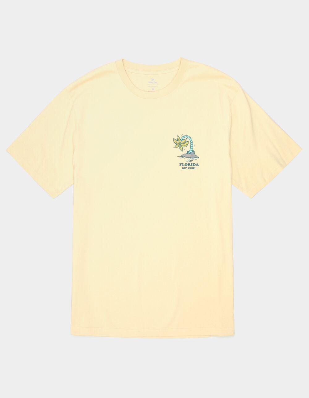 RIP CURL Wish You Were Here Mens Tee - YELLOW Product Image