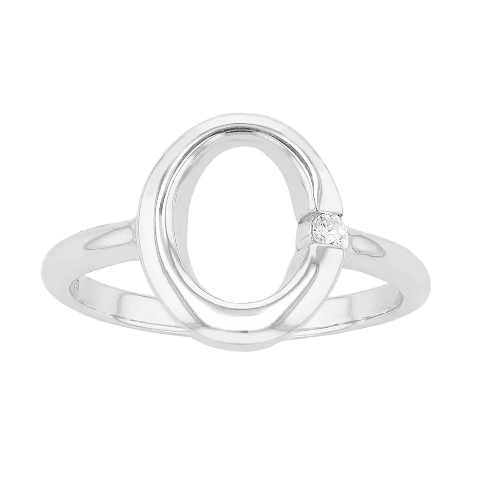 SIRI USA by TJM Sterling Silver Cubic Zirconia Loop Ring, Women's, Size: 7 Product Image