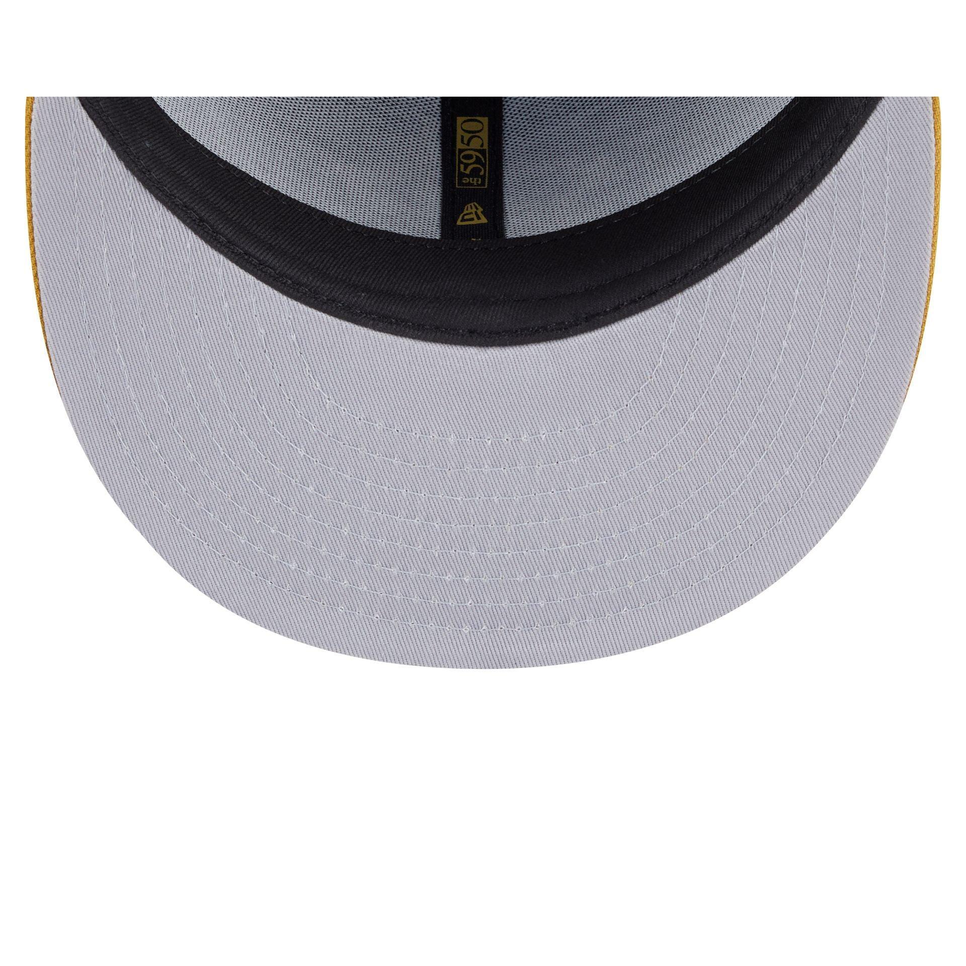 Boston Celtics Metallic Gold Logo 59FIFTY Fitted Hat Male Product Image