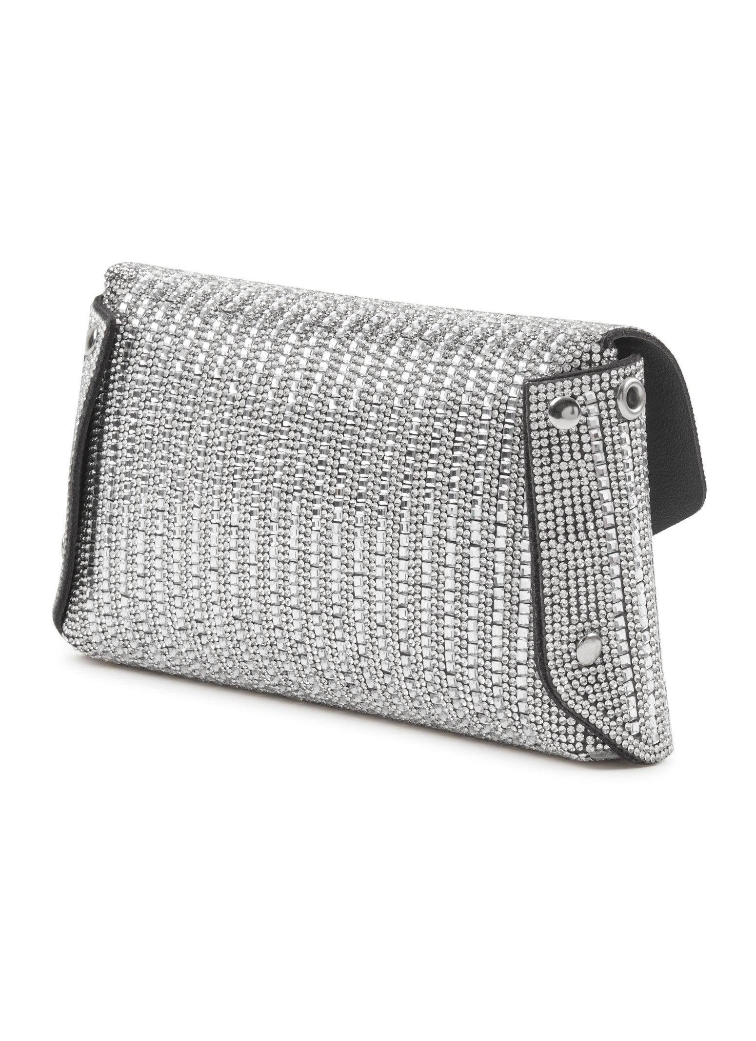 Studded Rhinestone Envelope Crossbody Bag Female Product Image