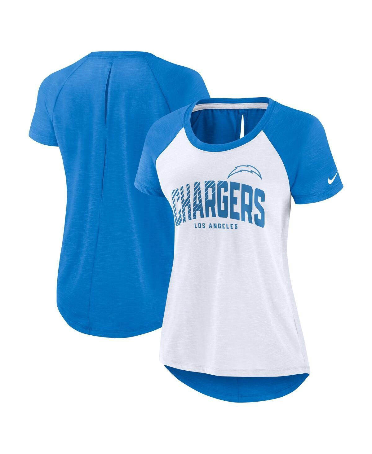 Women's Nike White/Heather Brown Cleveland Browns Back Cutout Raglan T-Shirt, Size: 2XL Product Image