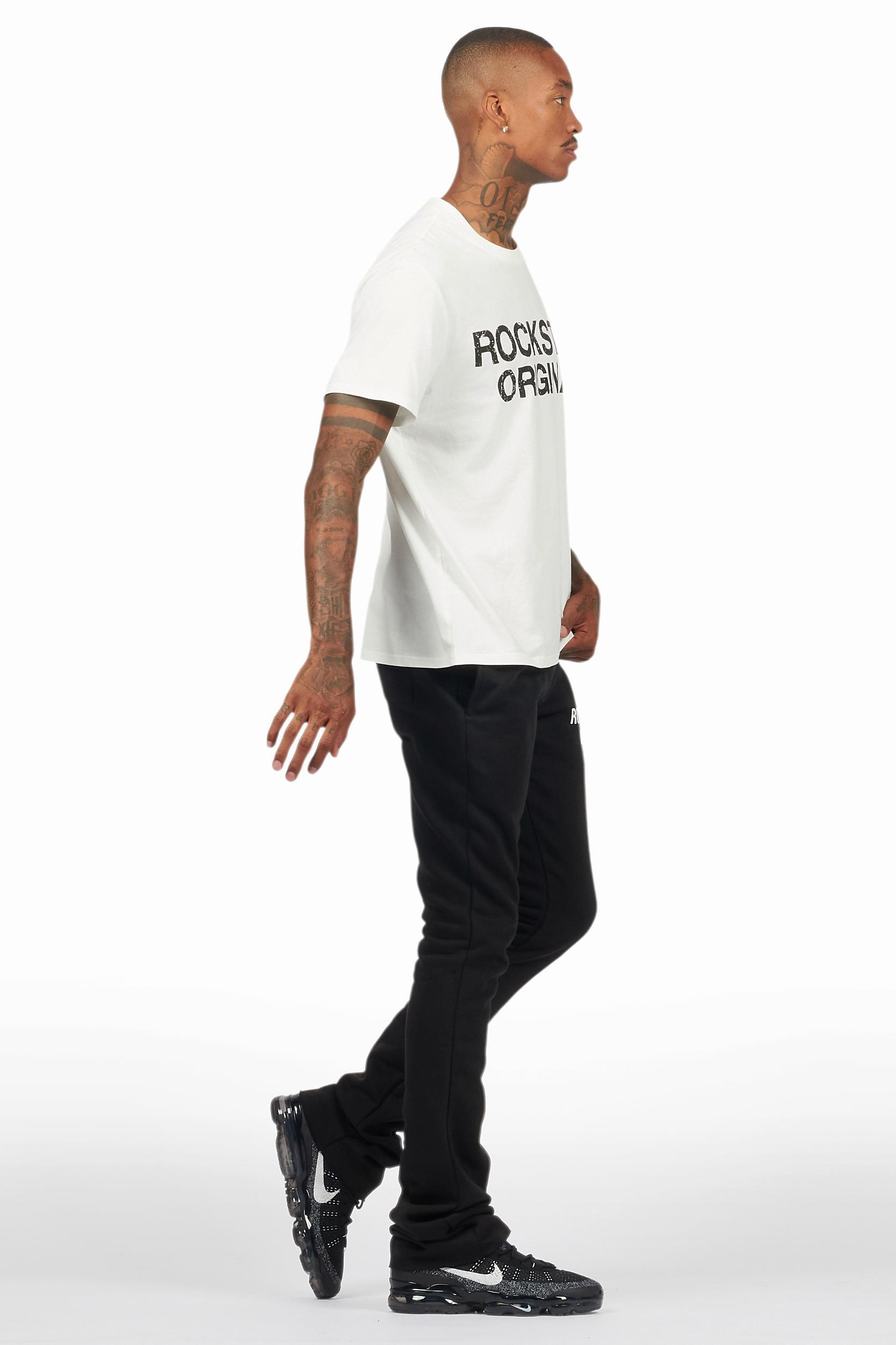 Alpine Black Stacked Flare Pant Male Product Image