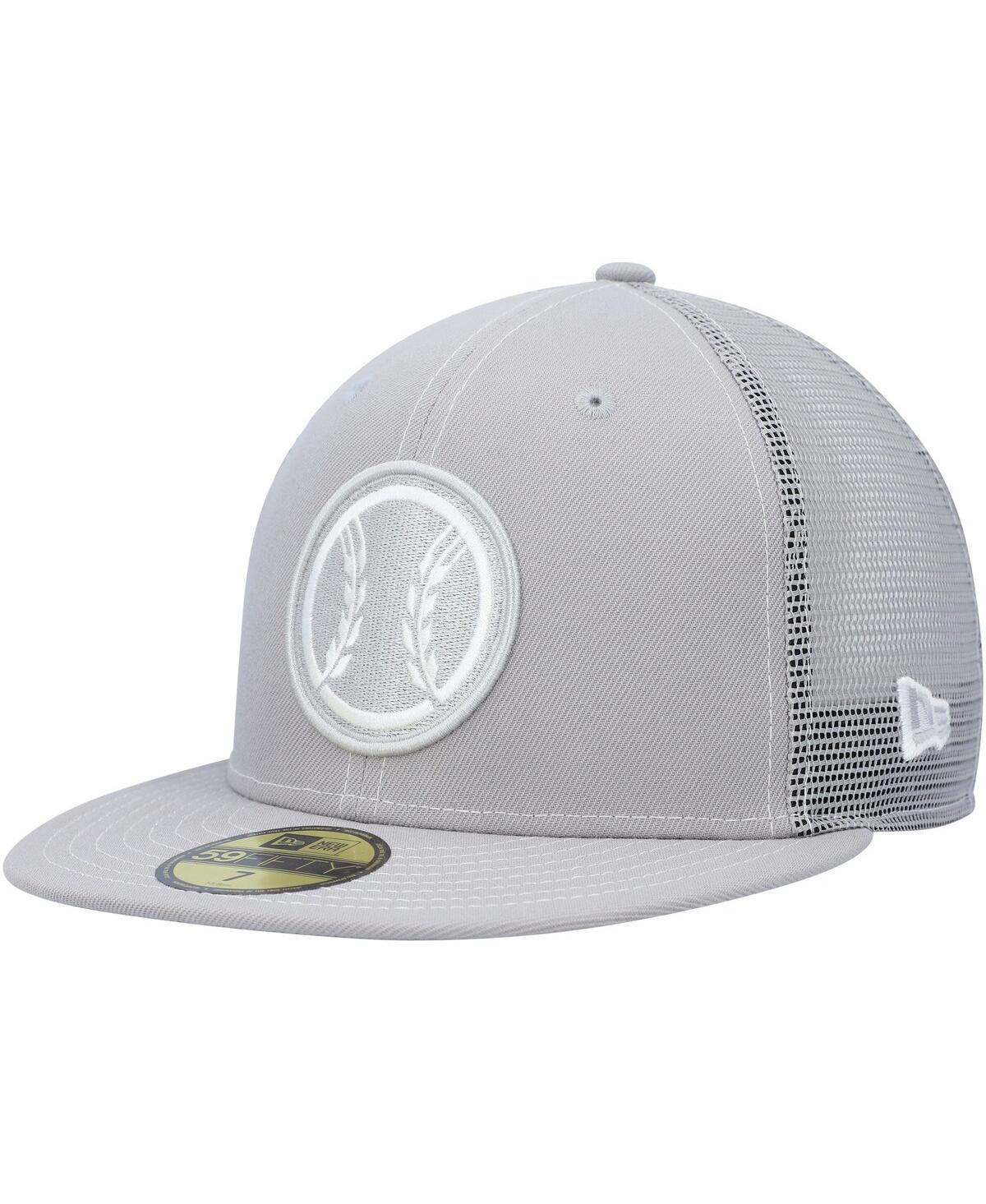 Men's New Era  Gray Milwaukee Brewers 2023 On-Field Batting Practice 59FIFTY Fitted Hat, Size: 7, Grey Product Image