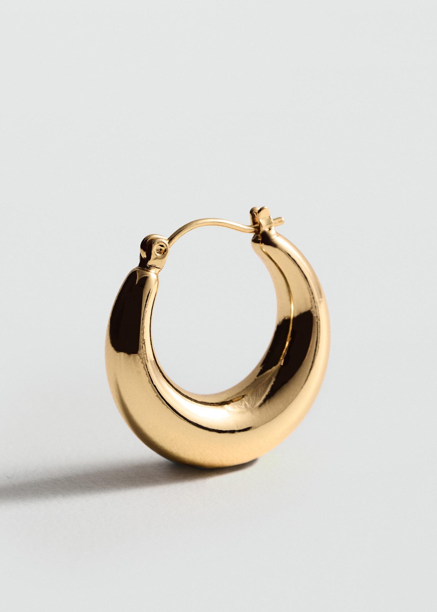 Volume hoop earrings - Women | MANGO USA Product Image