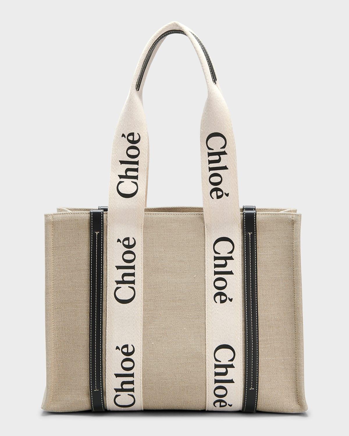 Woody Medium Tote Bag in Linen Product Image