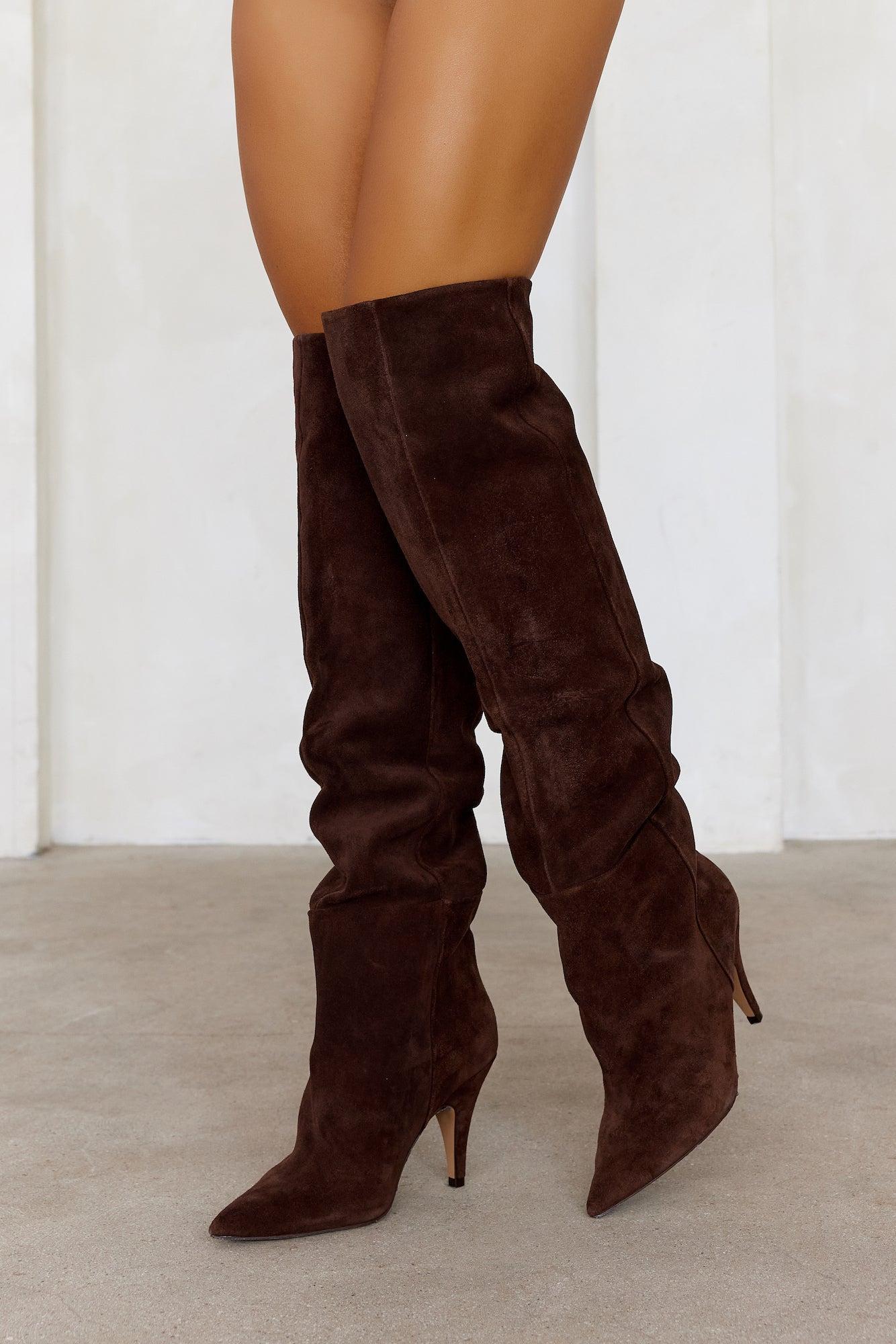 Bellamie Boots Brown Suede Product Image