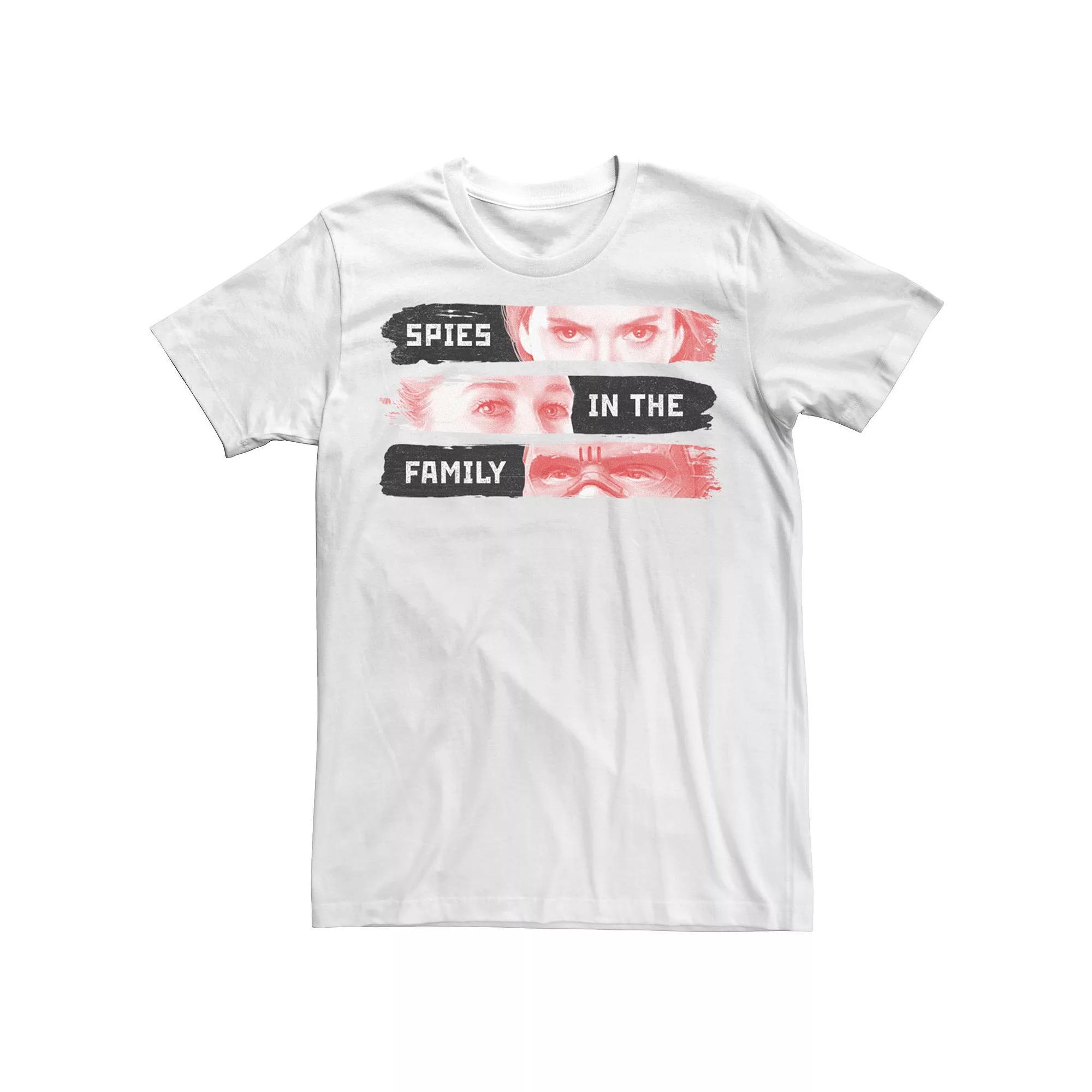 Men's Marvel Black Widow Spies In The Family Tee, Size: Medium, White Product Image