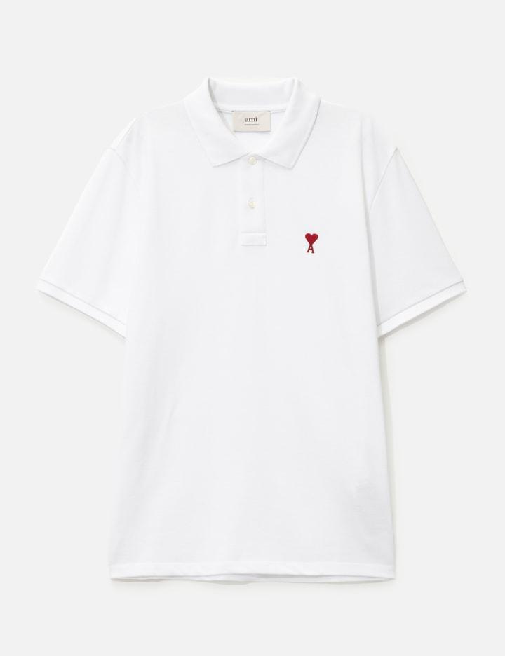 White Cotton Ami de Coeur Polo Product Image