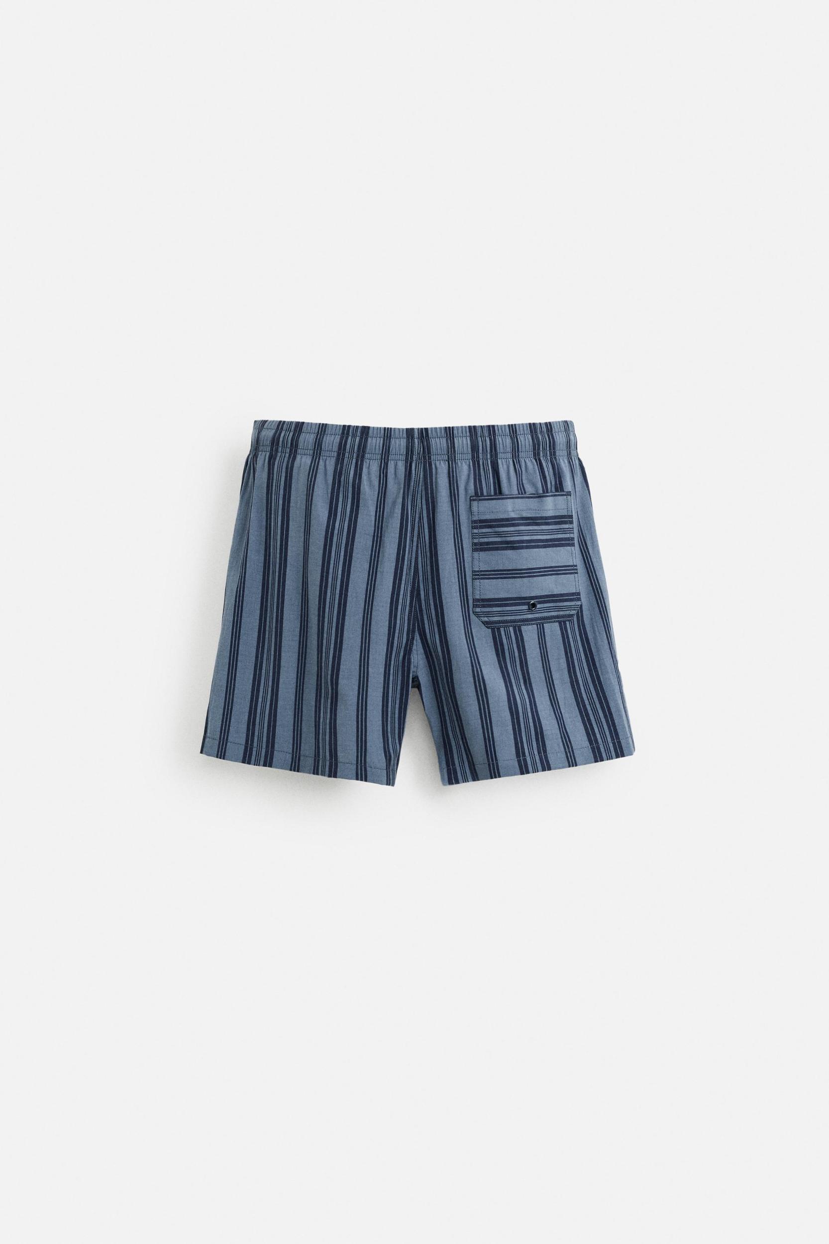STRIPED MID-LENGTH SWIMSUIT Product Image