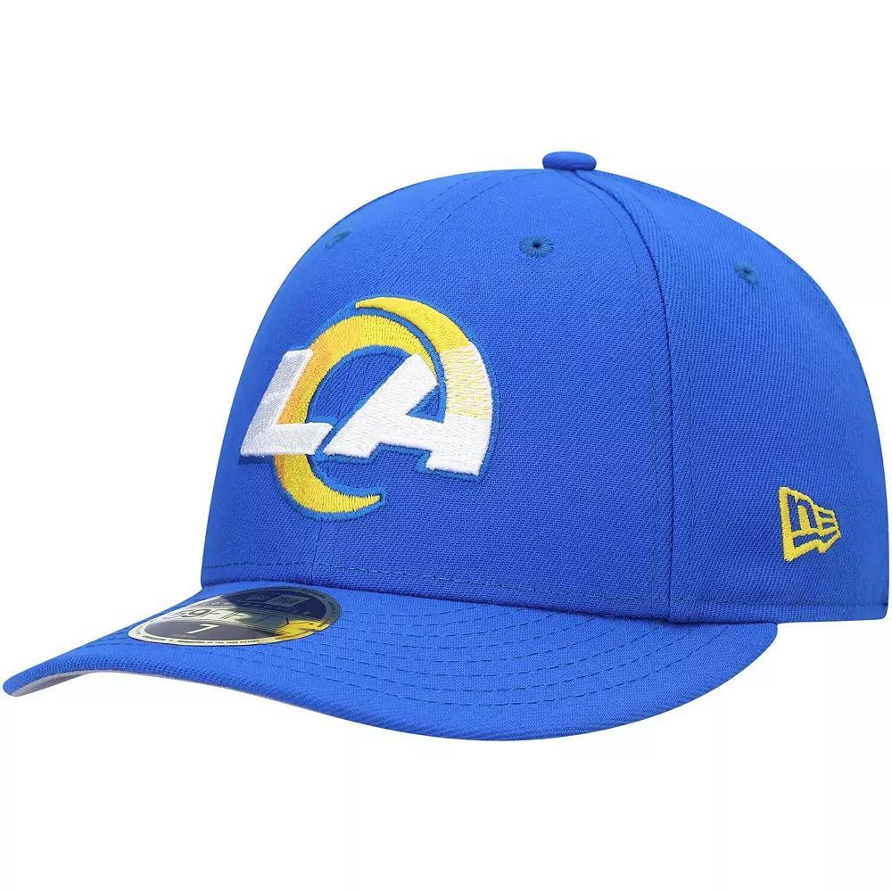 Men's New Era Royal Los Angeles Rams Omaha Low Profile 59FIFTY Fitted Hat, Size: 7 3/4, Blue Product Image