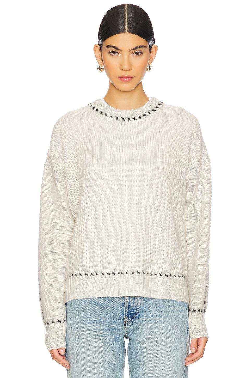 Shaker Crew With Contrast Stitch Detail Autumn Cashmere Product Image