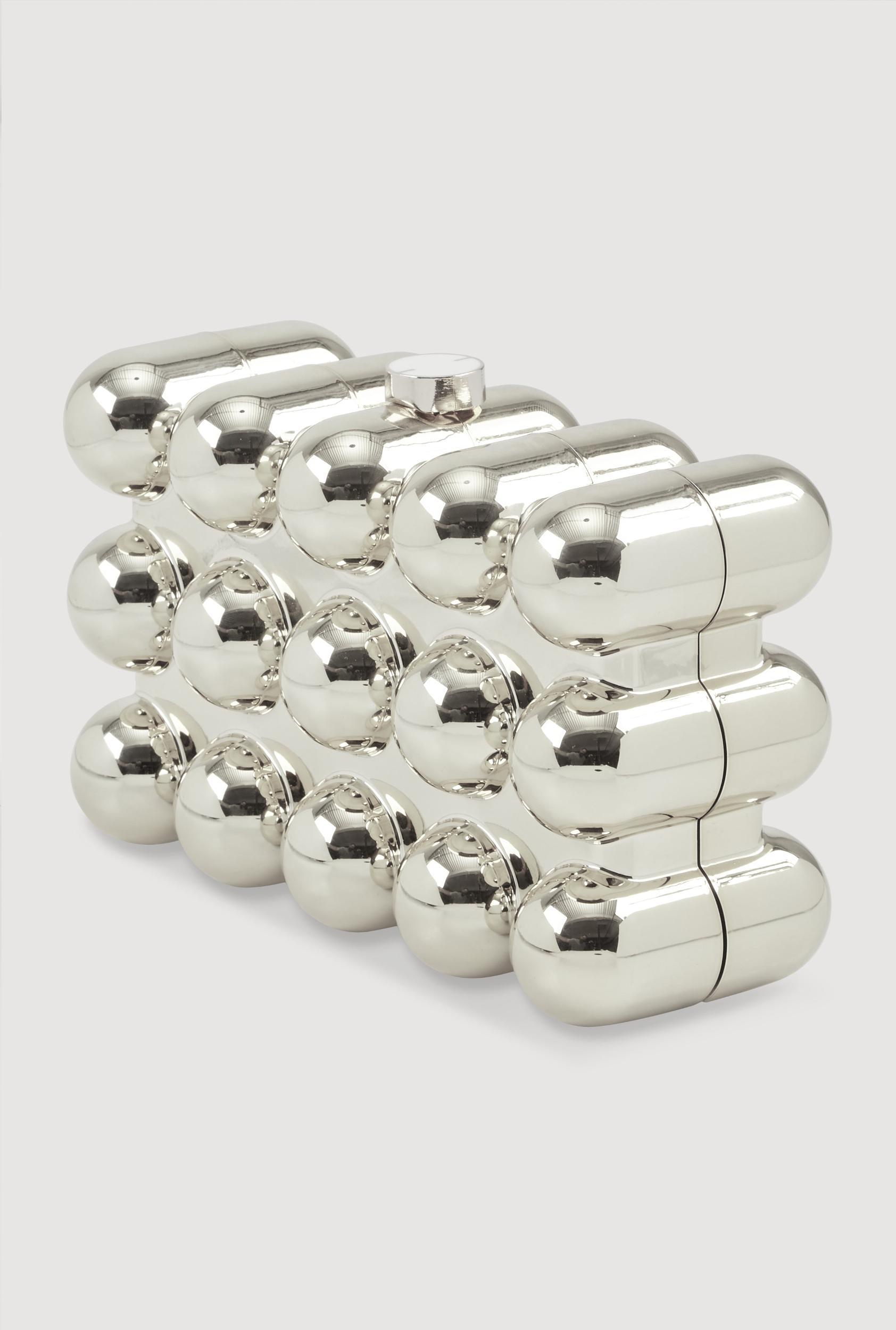 Bubble Metallic Clutch Female Product Image