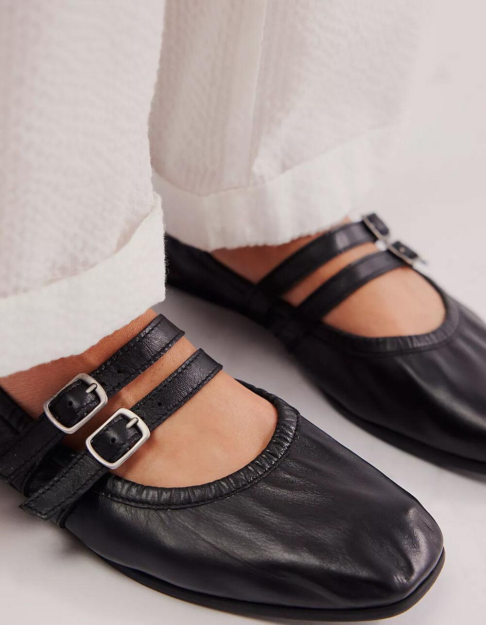 FREE PEOPLE Gemini Ballet Womens Flats - BLACK Product Image