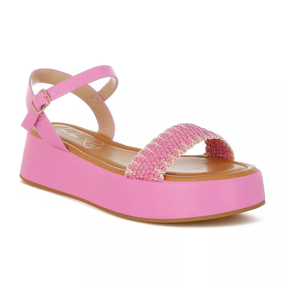 London Rag Anglong Women's Platform Sandals, Size: 10, Pink Product Image
