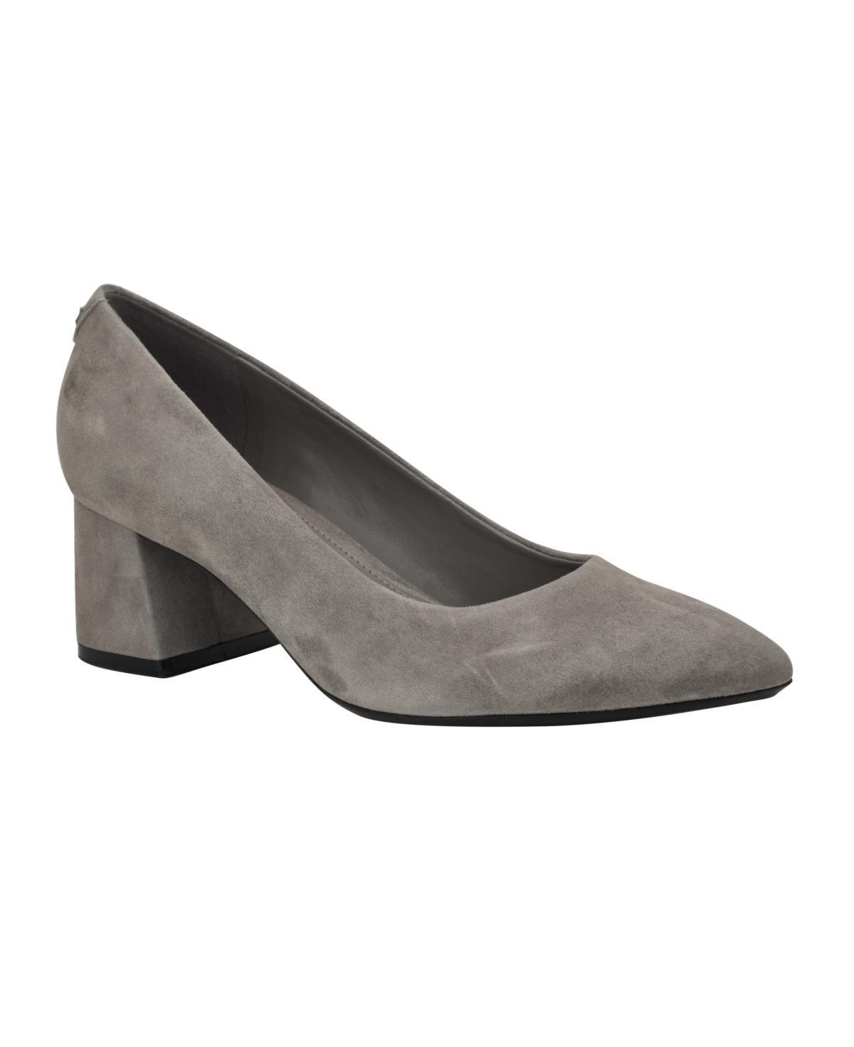Calvin Klein Womens Lenott Pointy Toe Dress Block Heel Pumps Product Image