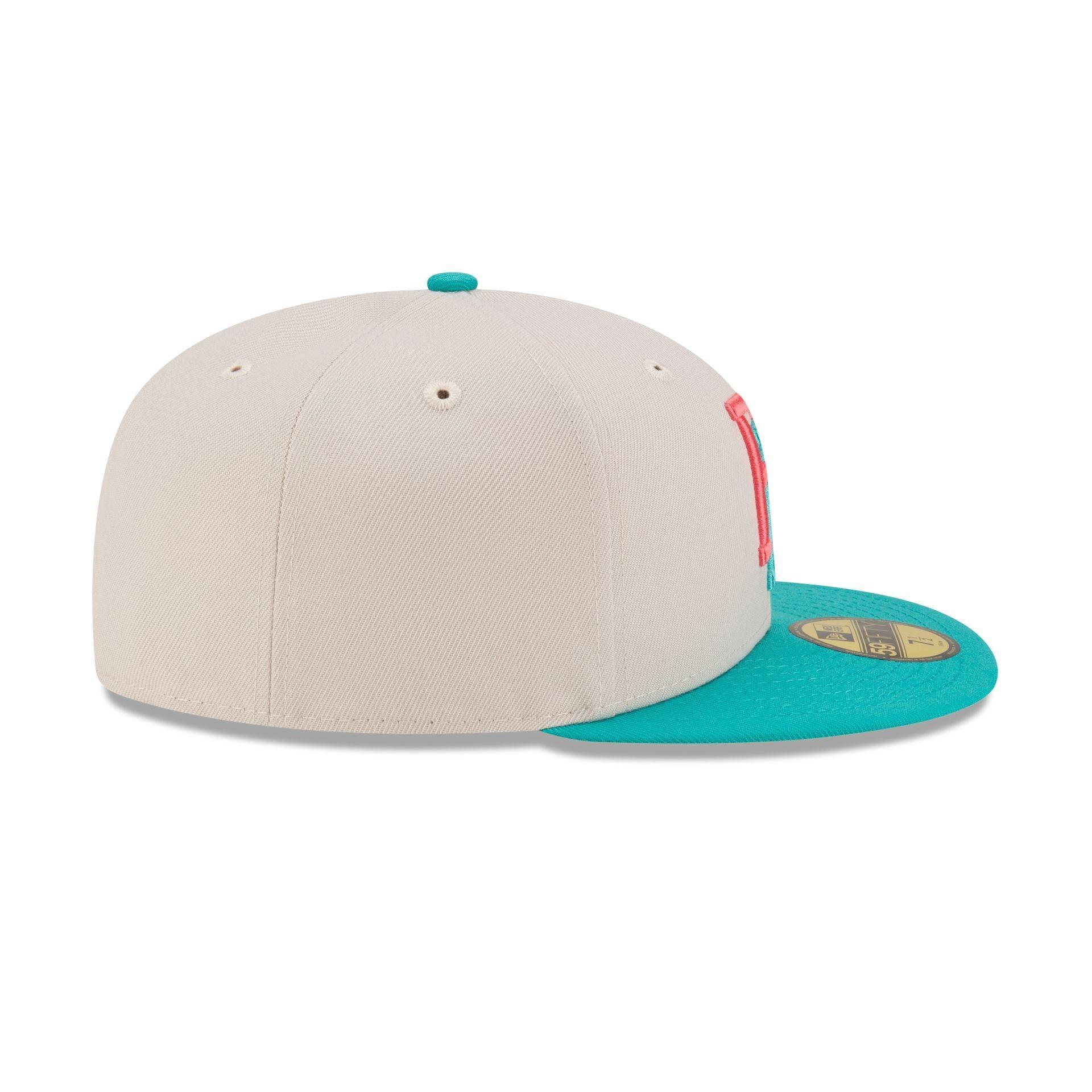 Dominican Republic Teal Script 59FIFTY Fitted Hat Male Product Image
