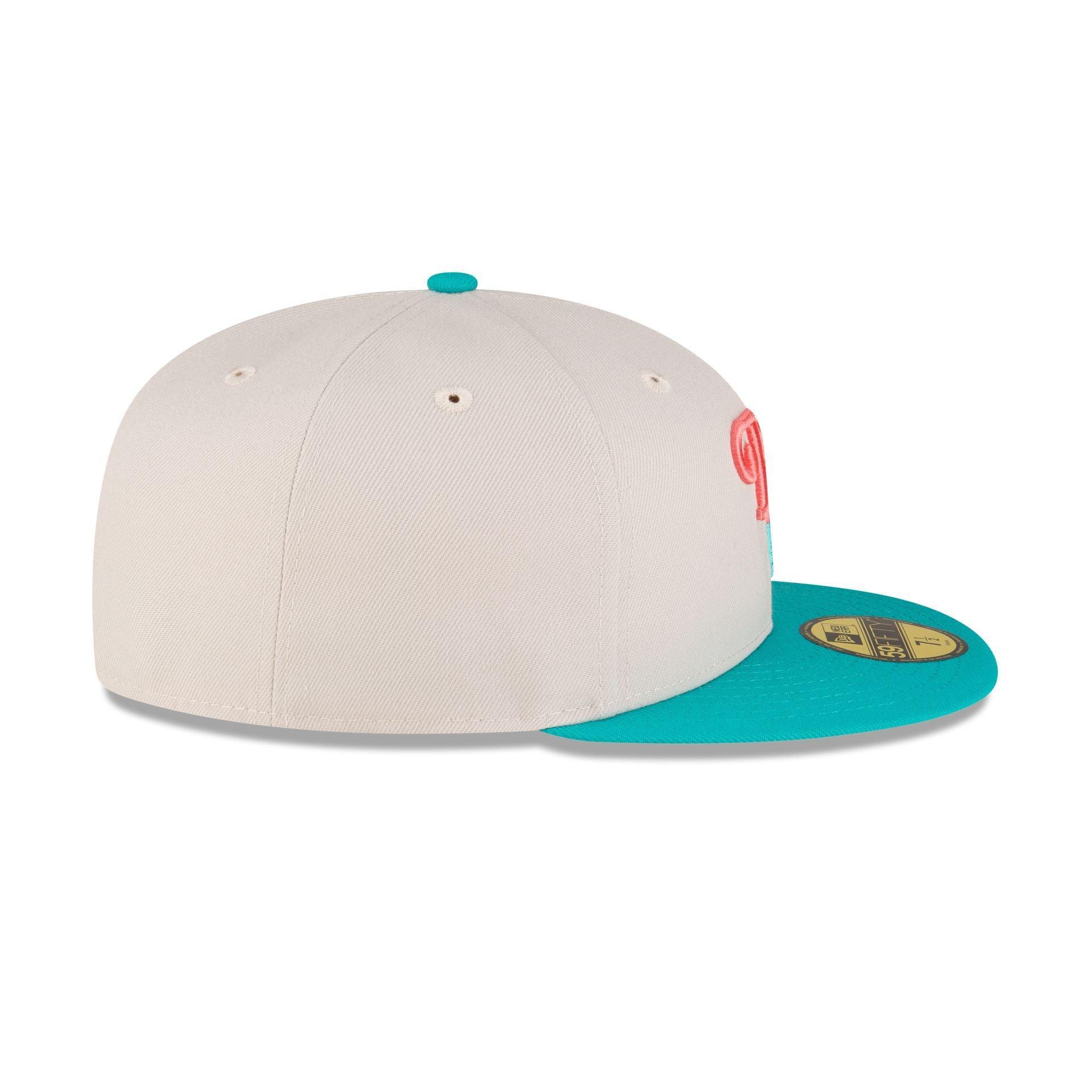 Dominican Republic Teal Script 59FIFTY Fitted Hat Male Product Image