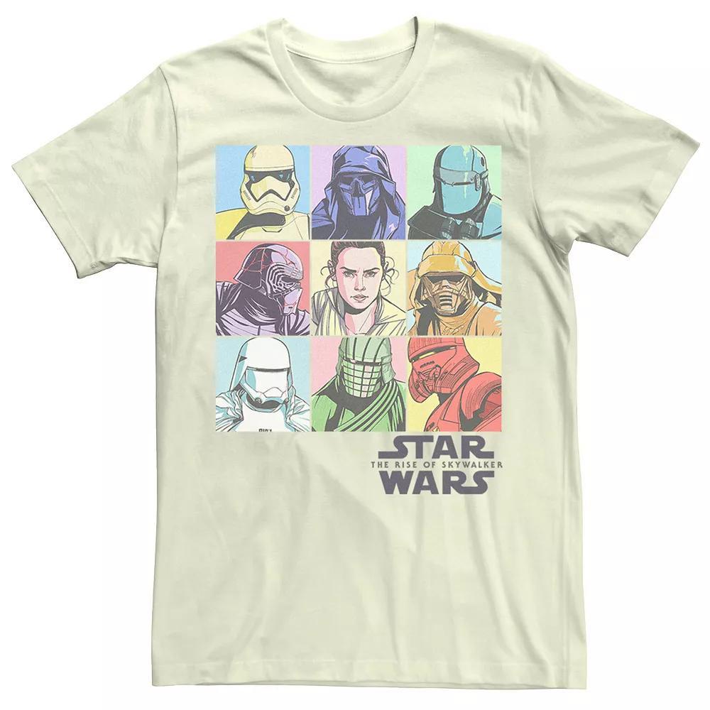 Men's Star Wars The Rise of Skywalker Pastel Character Bingo Graphic Tee, Size: Large, Athletic Grey Product Image