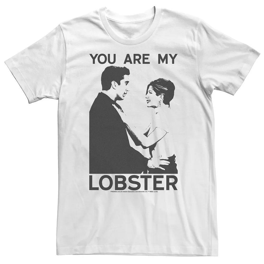Big & Tall Friends Ross And Rachel You Are My Lobster Tee, Men's, Size: 4XL Tall, White Product Image