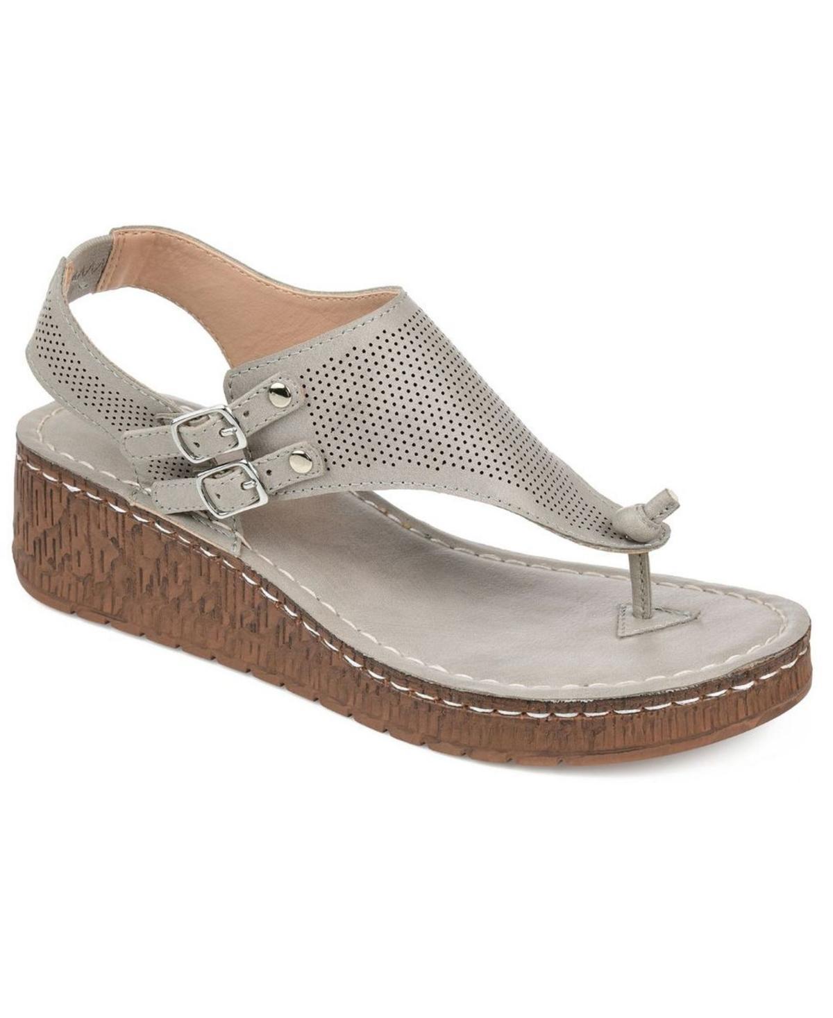 Journee Mckell Womens Wedge Sandals Product Image