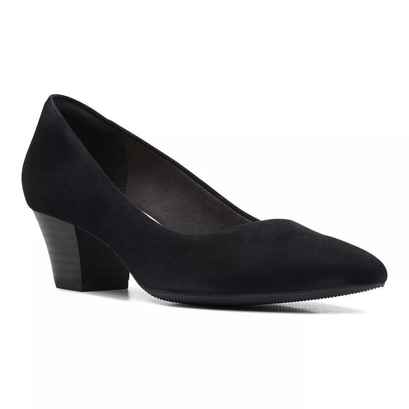 Clarks® Teresa Step Women's Leather Pumps, Size: 7, Black Product Image