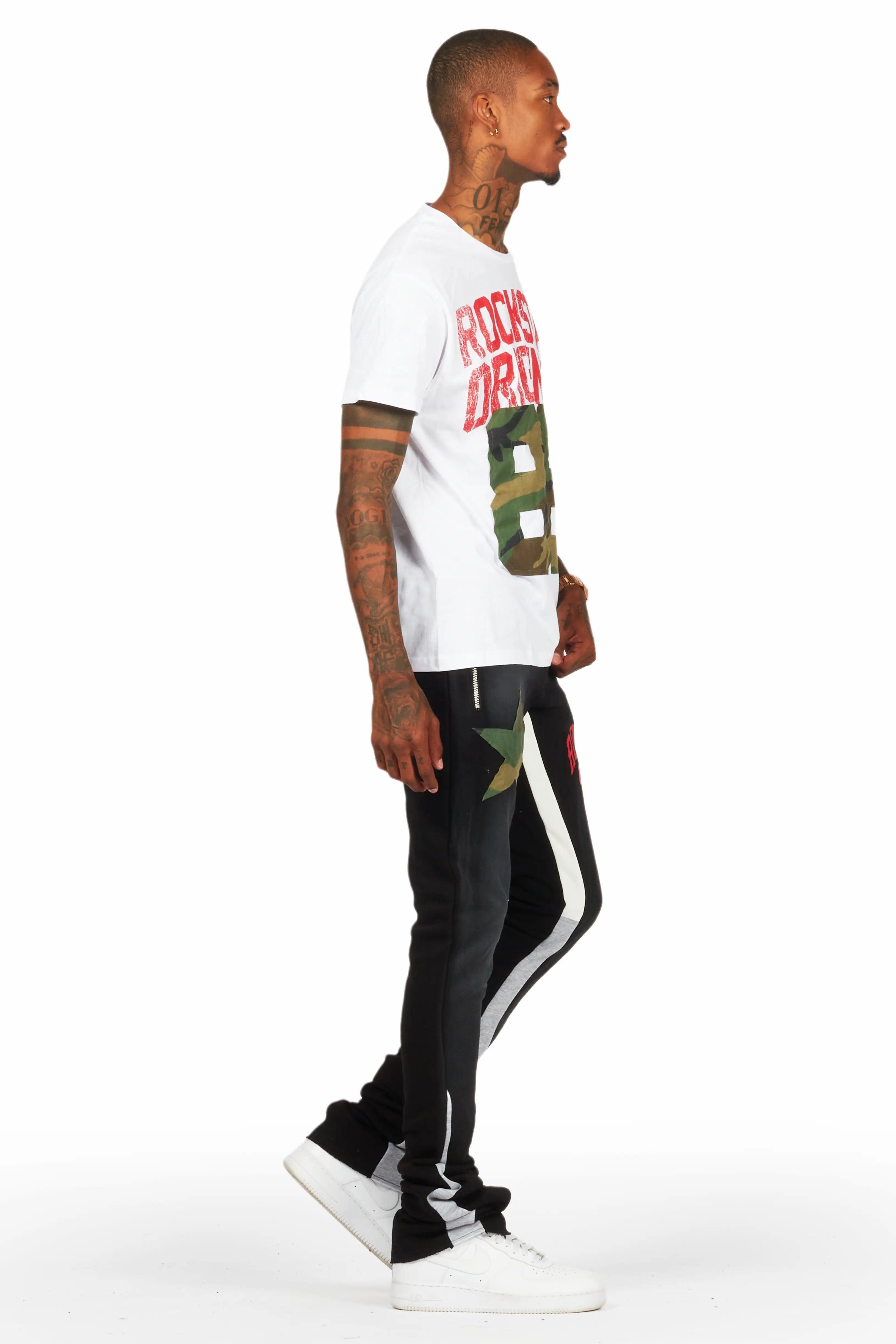 Baron White/Black T-Shirt/Super Stacked Flare Track Set Male Product Image