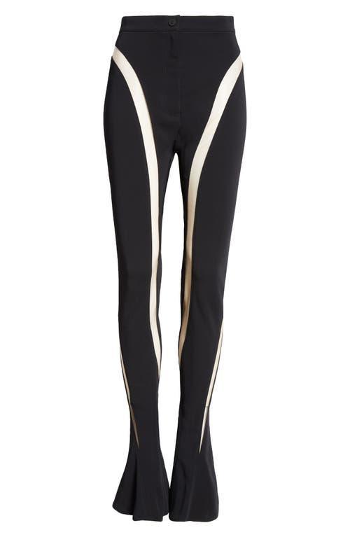 Womens High-Rise Illusion Flare Pants Product Image