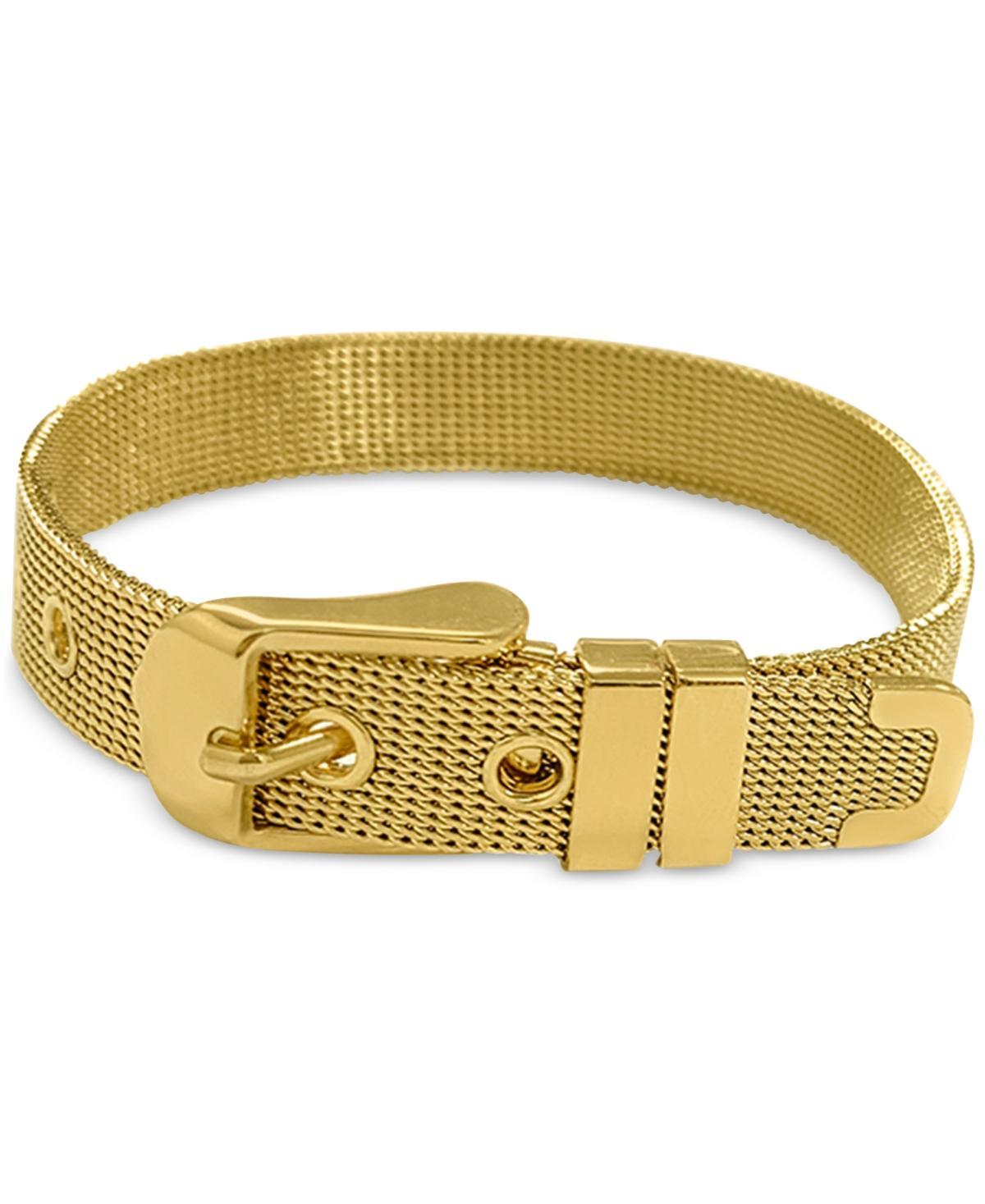 Adornia 14k Gold Plated Belt Bracelet, Womens Gold Tone Product Image