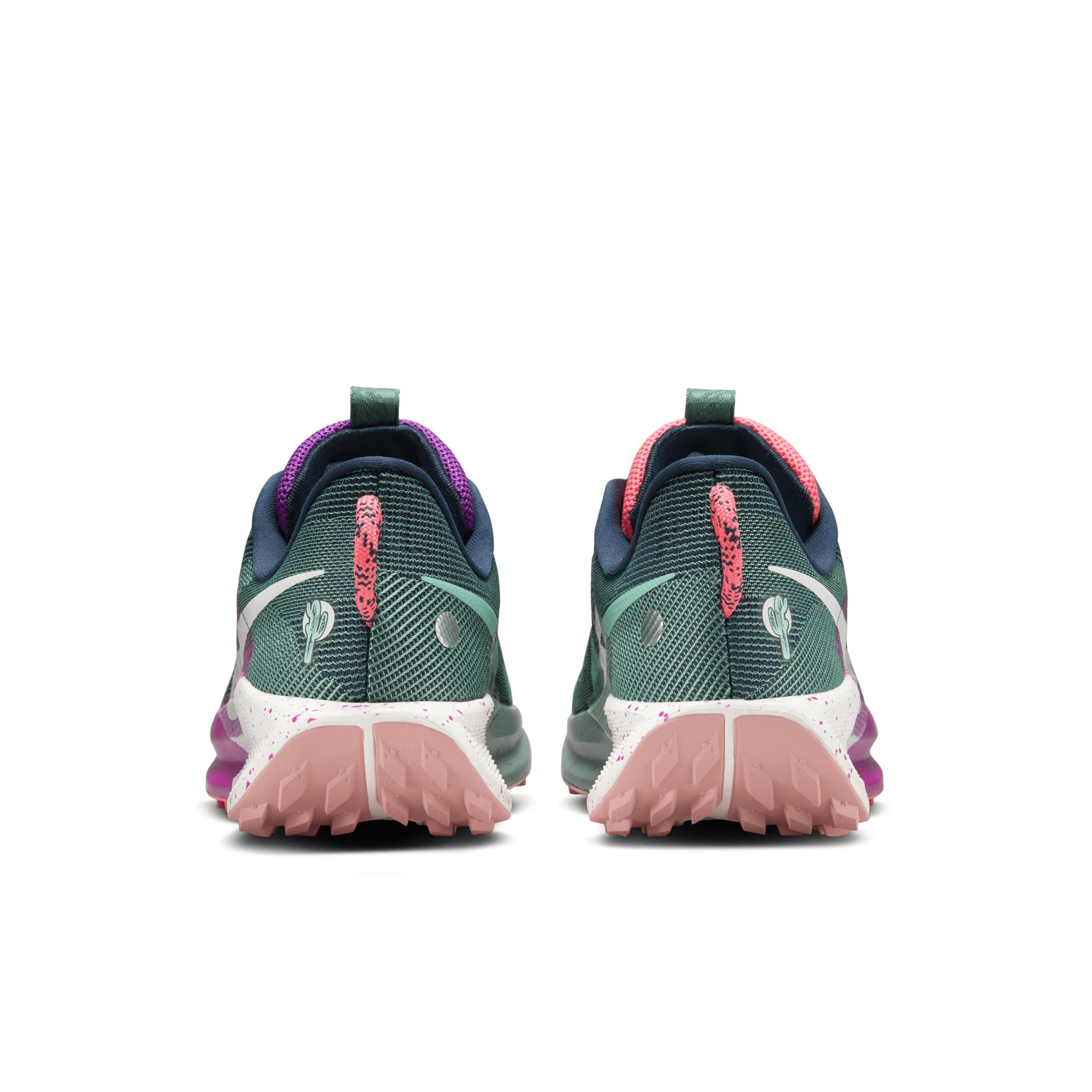 Nike Womens Reactx Pegasus Trail 5 - Running Shoes Armory Navy/Phantom/Vivid Grape Product Image