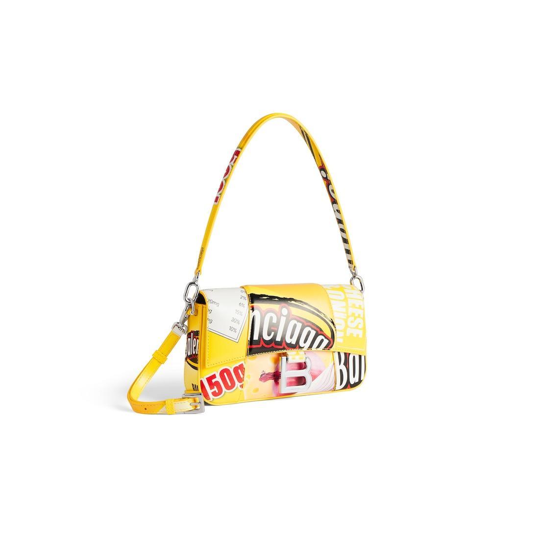 Women's Hourglass Sling Bag Small in Yellow Product Image