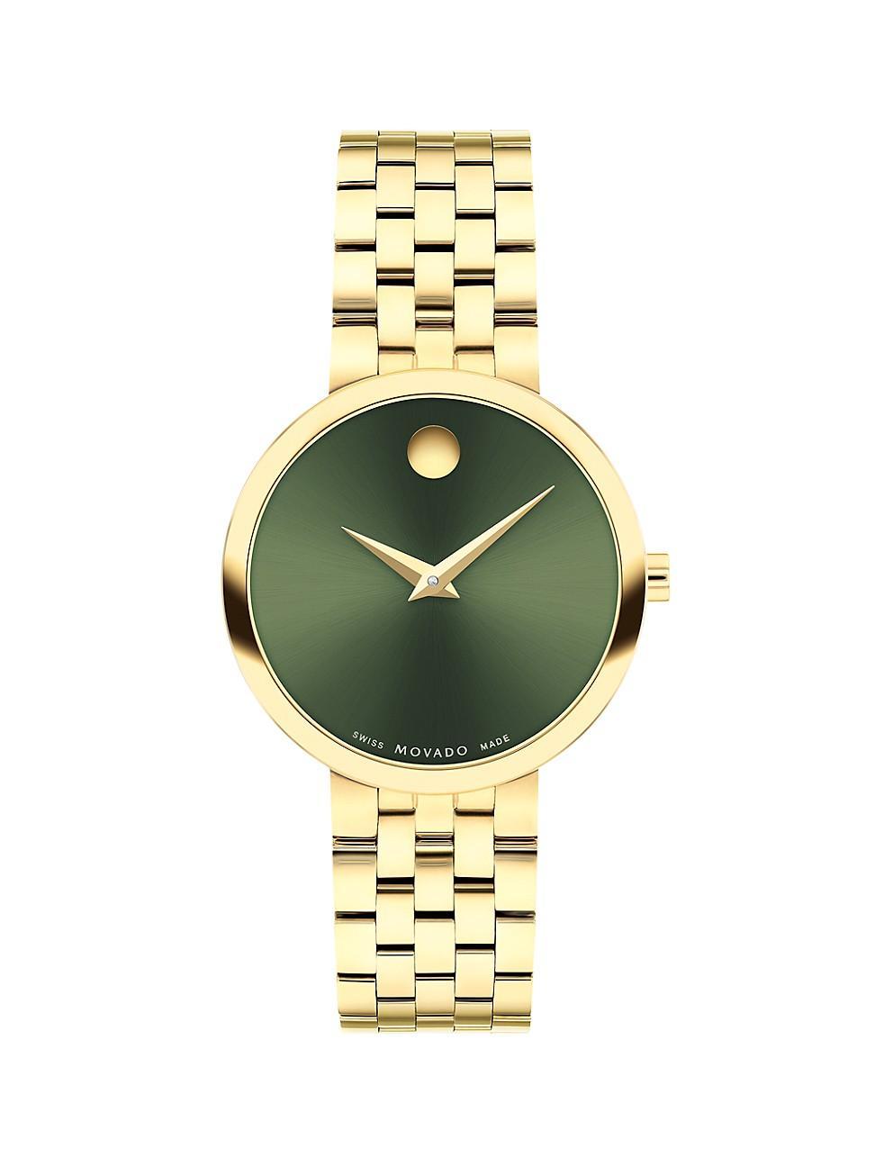 Movado Women Museum Classic Swiss Quartz Gold Pvd 29.5mm Watch Product Image