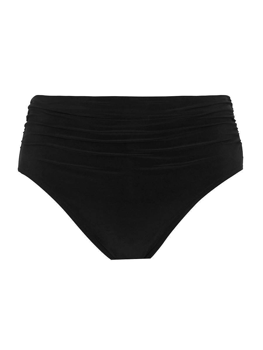 Magicsuit® Women's Shirred Bikini Bottoms in Black at Nordstrom, Size 16W Product Image