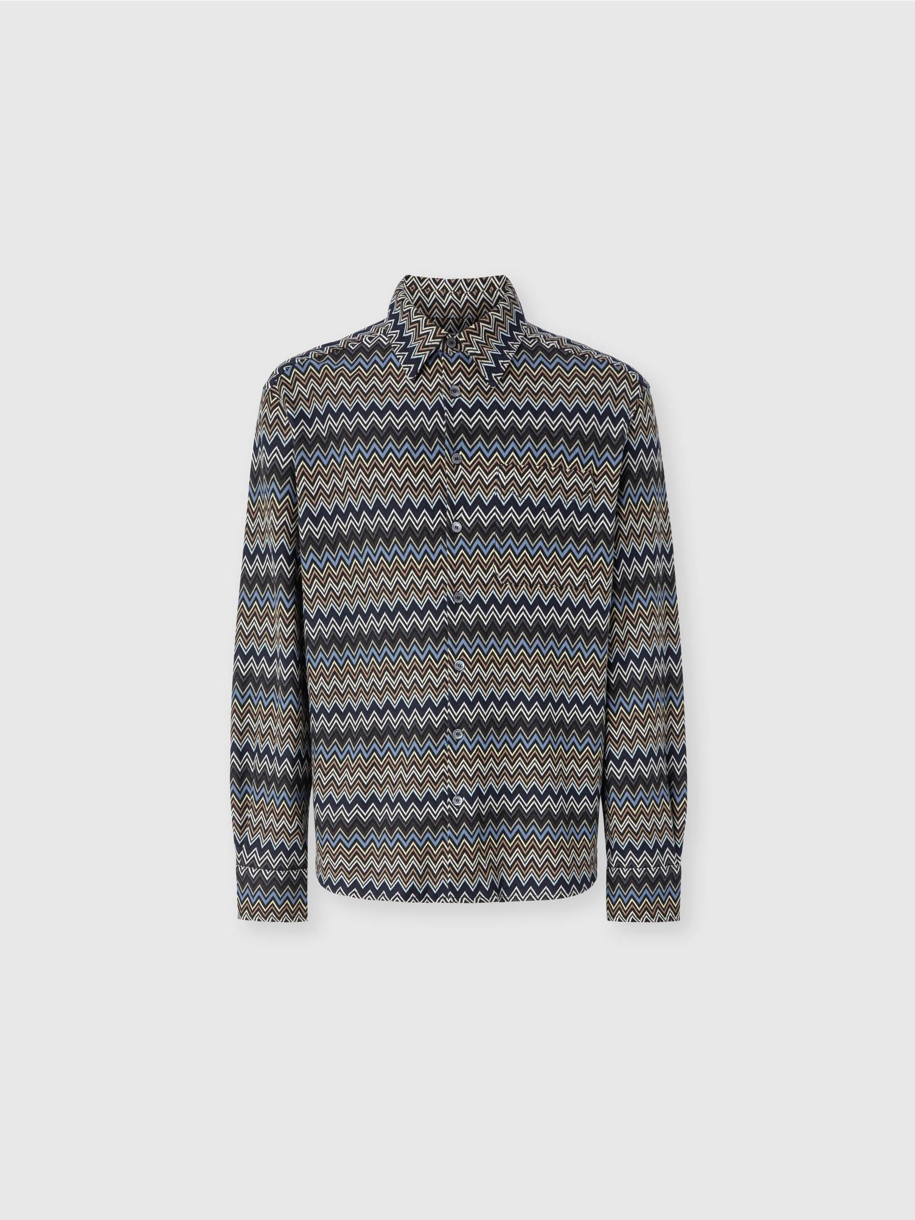 Zig zag cotton shirt Product Image
