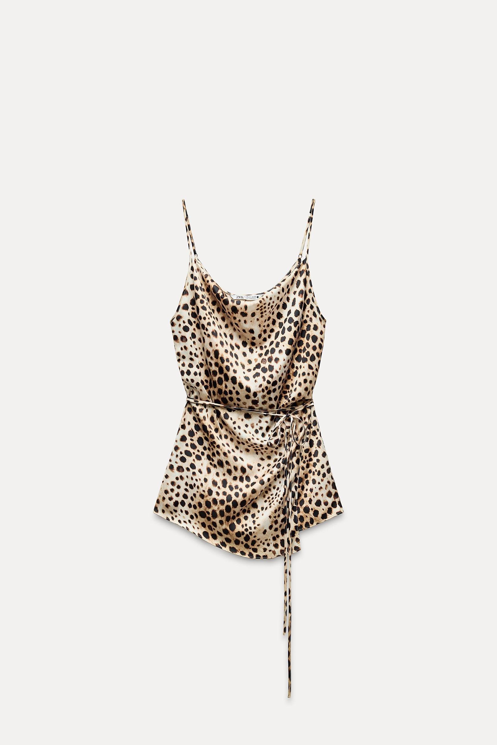 ANIMAL PRINT PAJAMA PANTS ZW COLLECTION Product Image