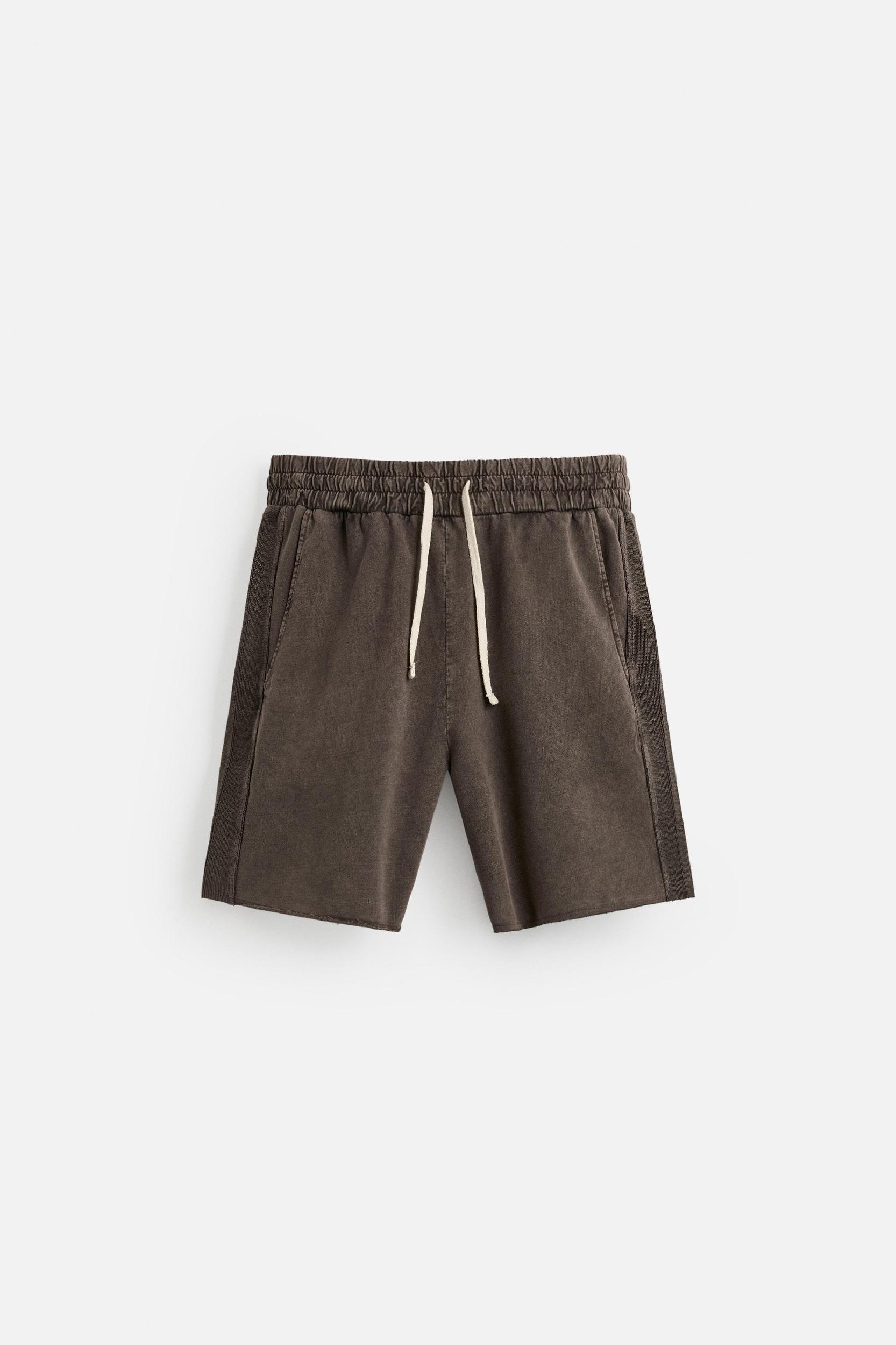 WASHED RELAXED FIT SHORTS Product Image