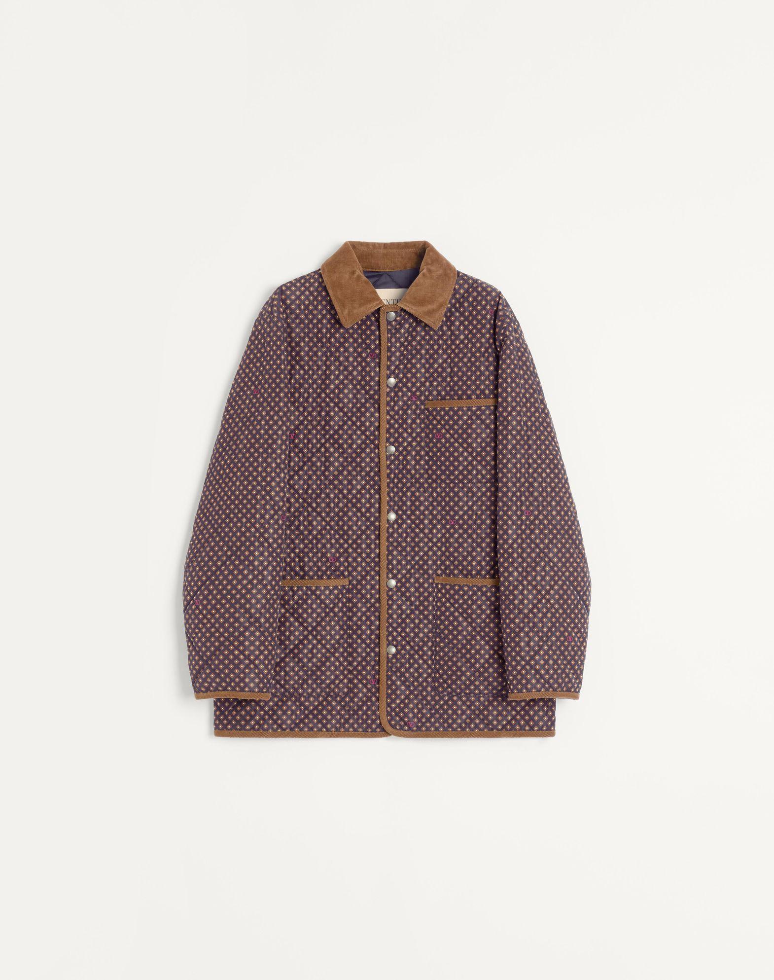 Quilted Nylon Jacket With Opticool Print Product Image