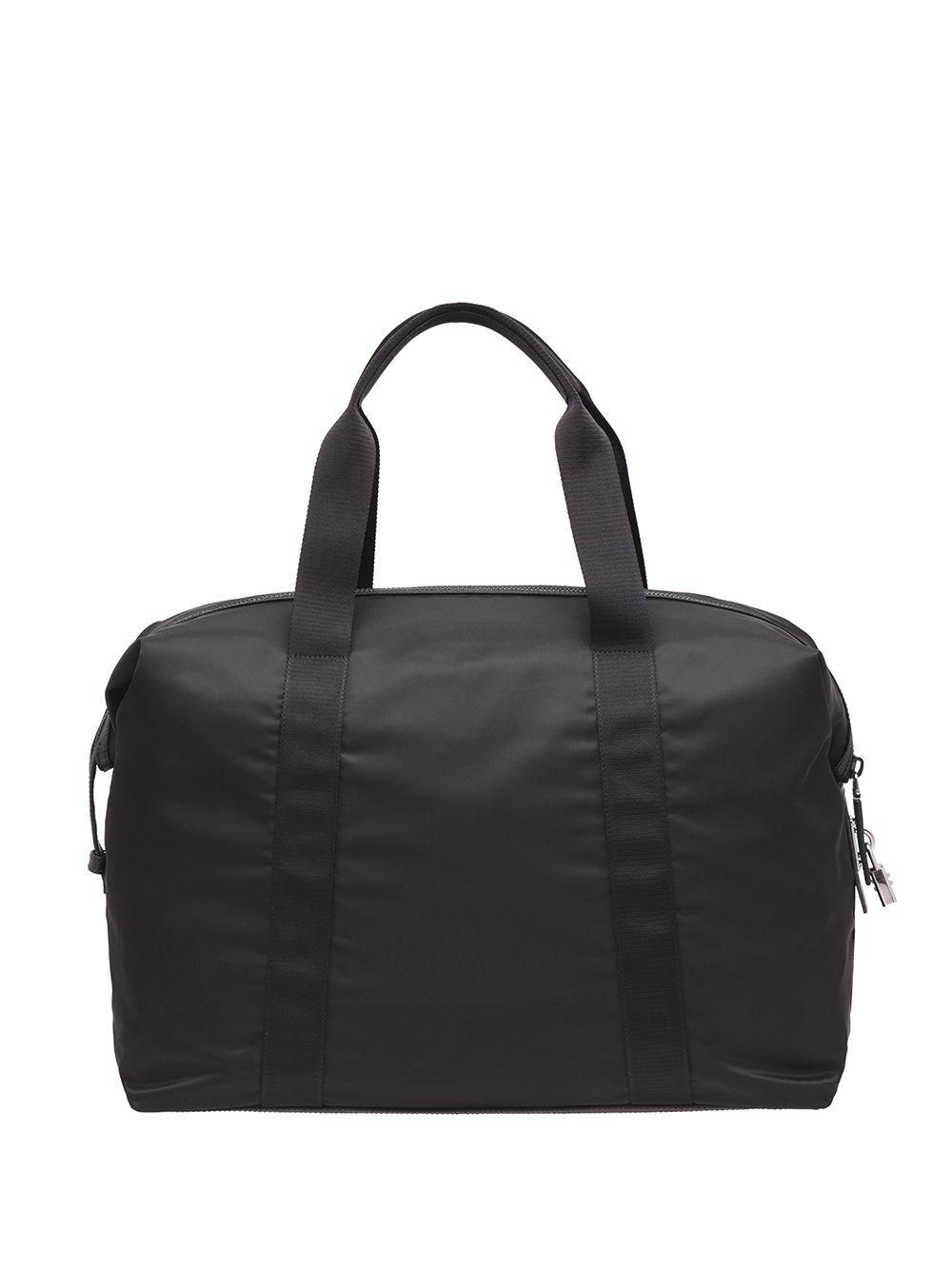 Re-Nylon triangle logo holdall bag Product Image