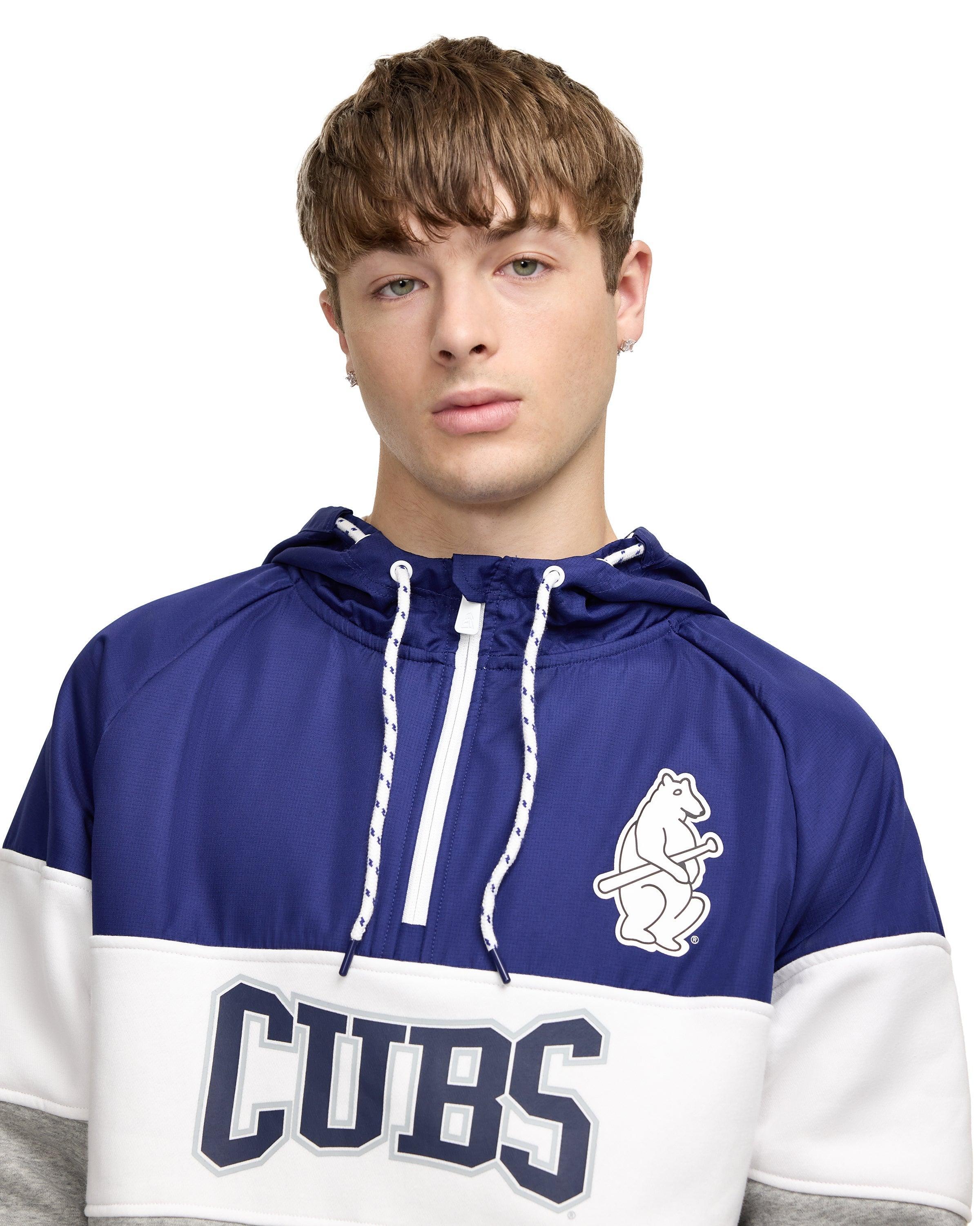 New York Mets Throwback Color Block Hoodie Male Product Image