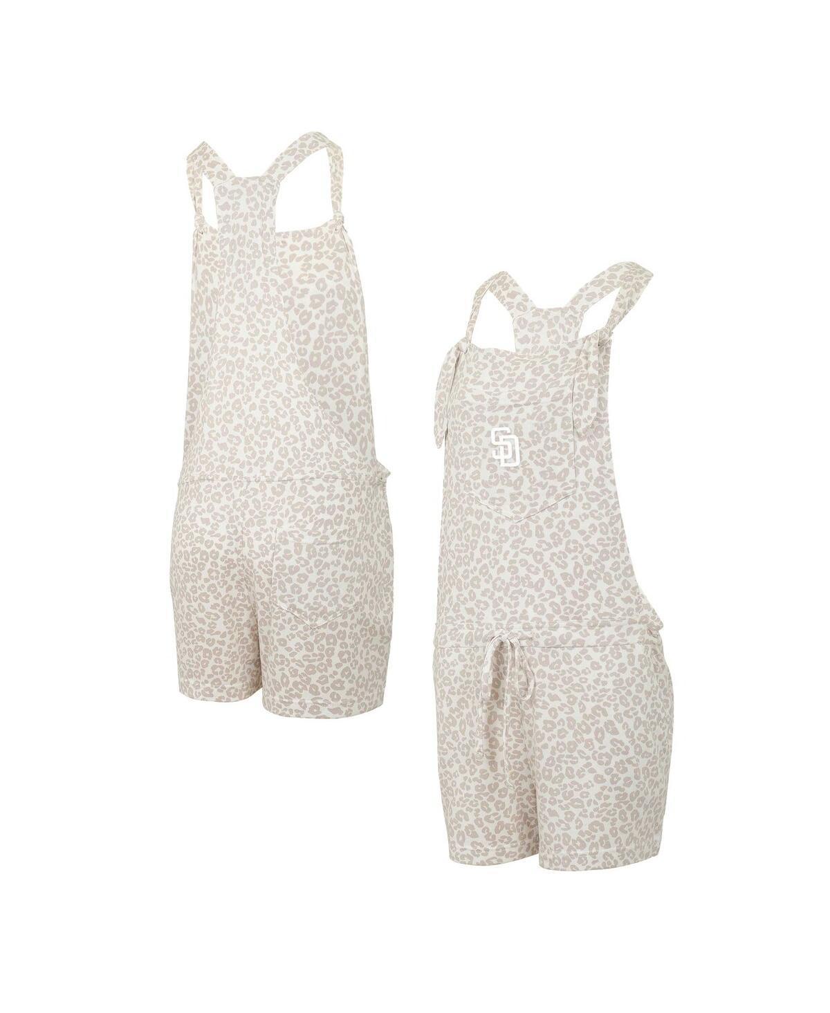 Women's Concepts Sport Cream San Diego Padres Montana Hacci Knit Romper Overalls, Size: Small, Beige Product Image