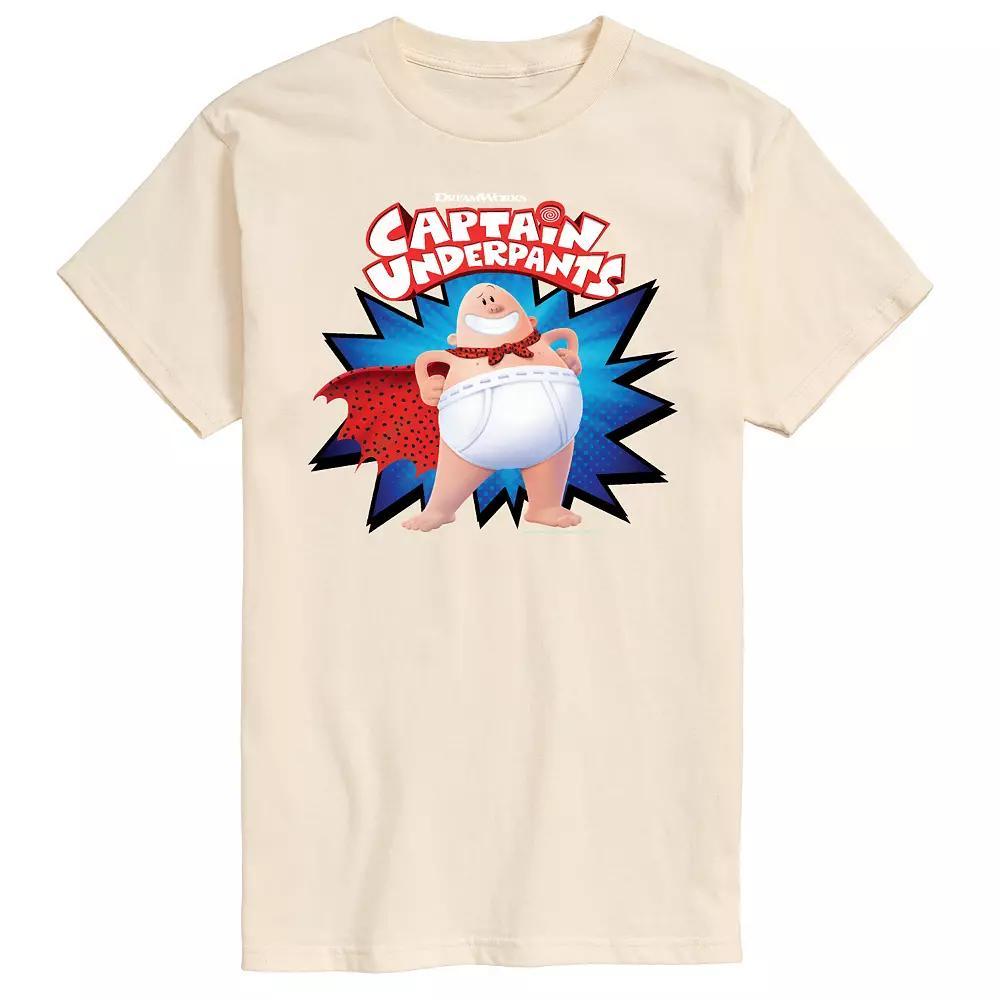 Mens Captain Underpants Logo Graphic Tee Product Image