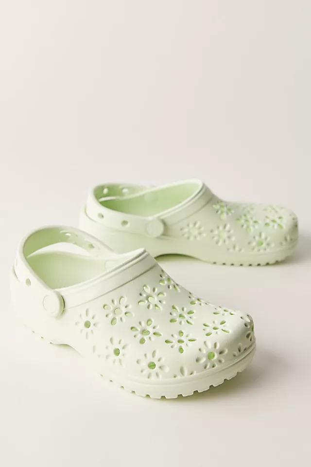 Crocs Classic Floral Cut Clogs Product Image