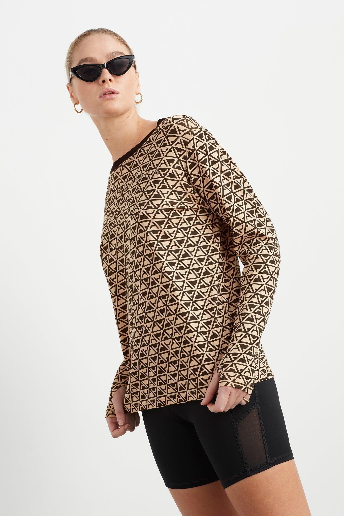Geo Print Long Sleeve T-Shirt 127 Product Image